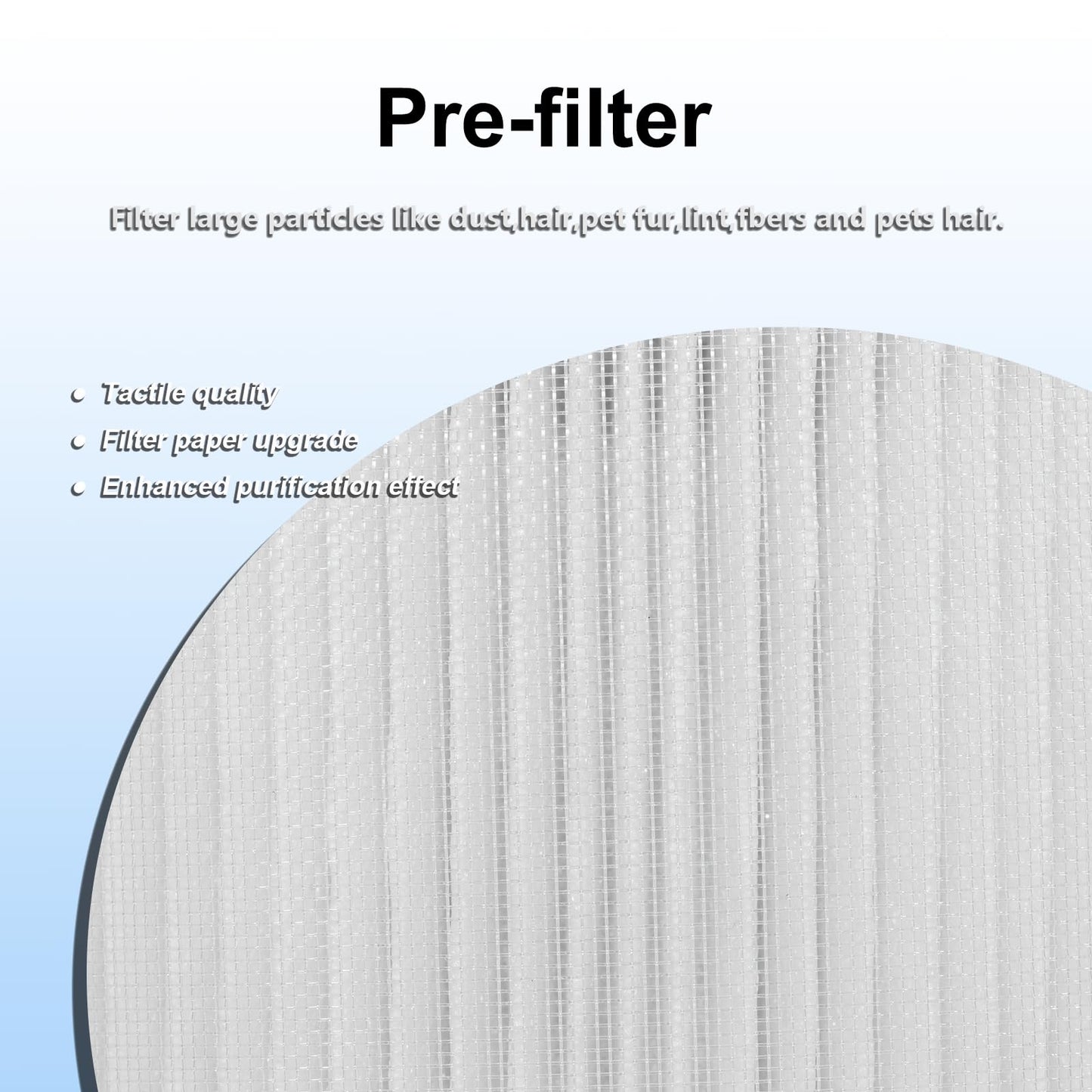 WOCASE VK-6067B Replacement Filter, Compatible with Vremi Air Purifier and HOKEKI VK-6067B Air Purifier, Compare to Vremi Replacement Filters, 4-in-1 H13 Grade True HEPA Filter, 2 Pack
