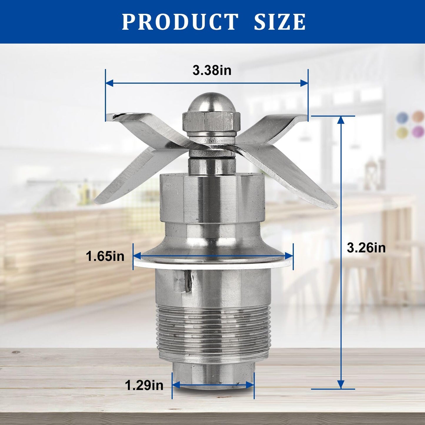 502977 Blending Assembly Blade Cutting Assembly Blender Part 502977 502975 18396 Compatible with Waring Cutting Blade Assembly Replacement CB6 CB10 CB15