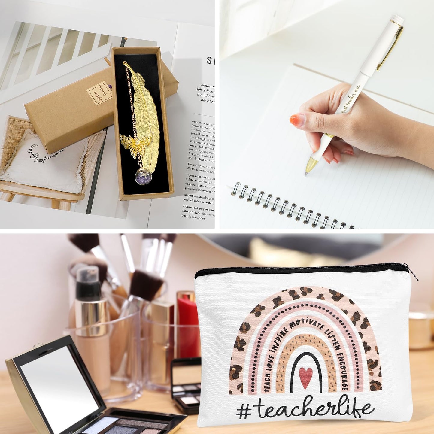 7 PCS Teacher Appreciation Gifts for Women,Back to School Gift for Teacher,Unique Thank You Teachers Birthday Gifts,Christmas Gift In Bulk