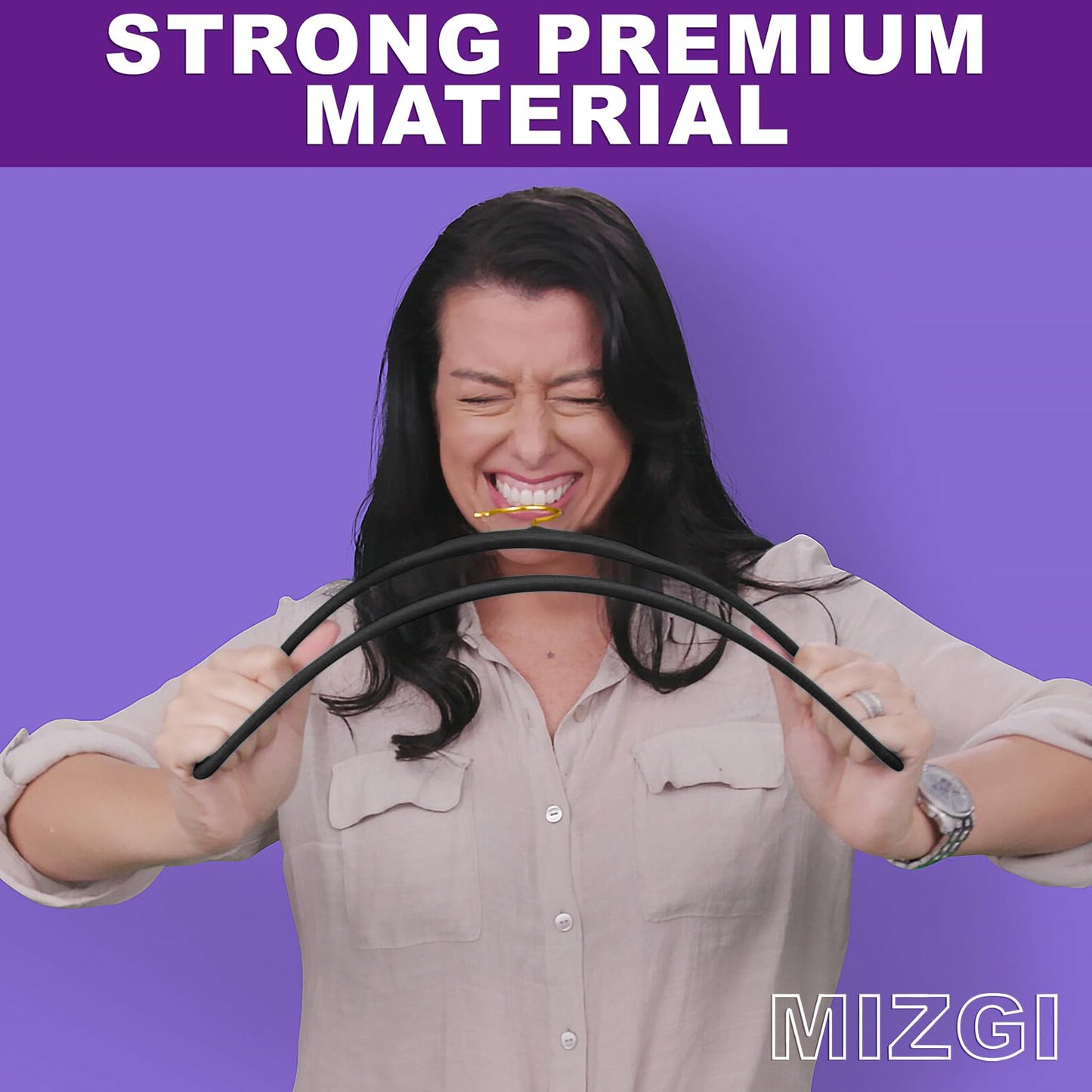 MIZGI Black Velvet Hangers 60 Pack,Premium Gold Clothes Hangers Non-Slip Felt Hangers,Sturdy Black Heavy Duty Coat Durable Suit Hanger for Space Saving, No Flocked Marks