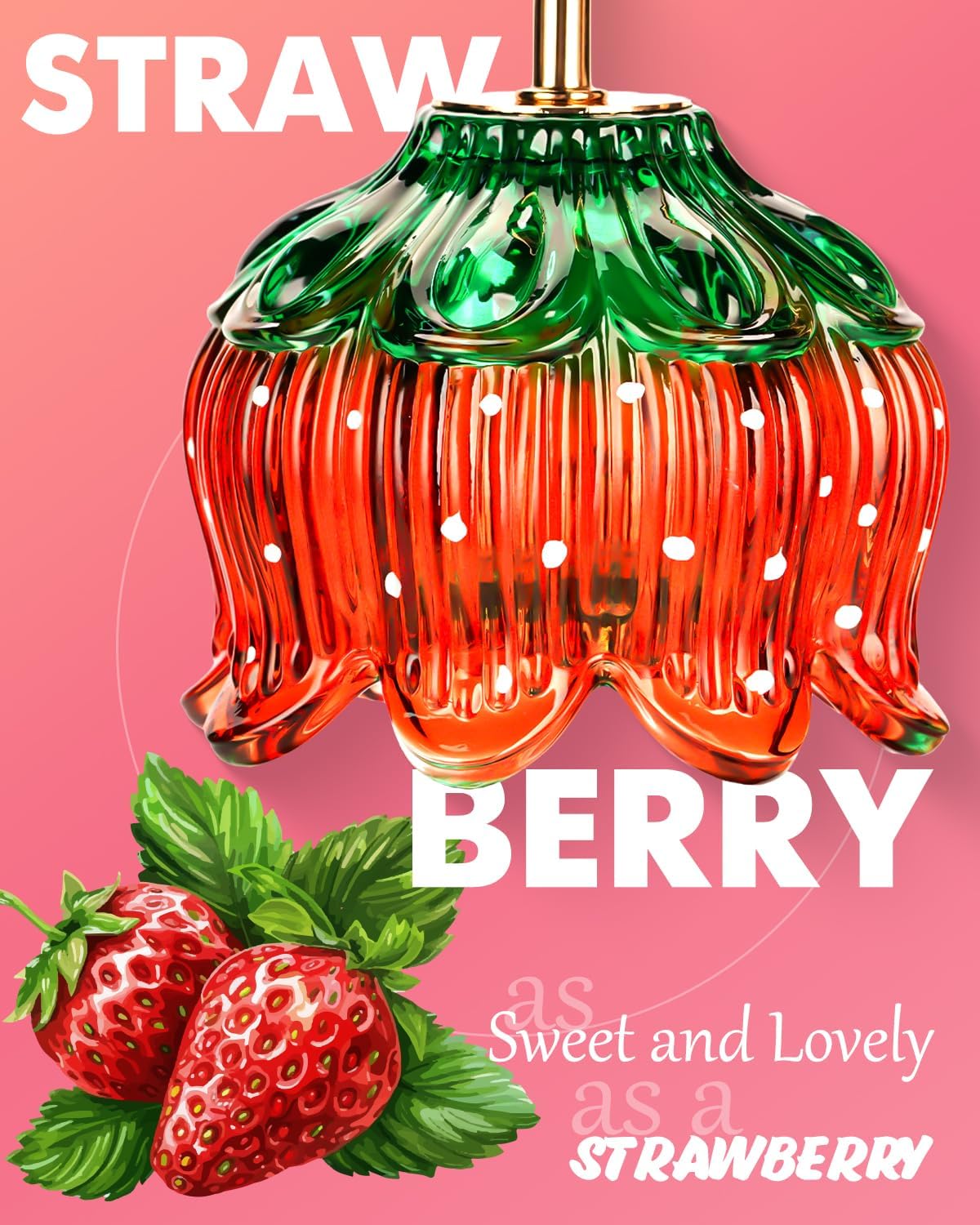 Funistree Flower Candle Warmer Lamp with Timer, Dimmable Candle Lamp Warmer, Christmas Birthday Gifts for Women Mom Her, House Warming for Home Decor, Lotus Wax Warmer for Yankee Candles-Strawberry