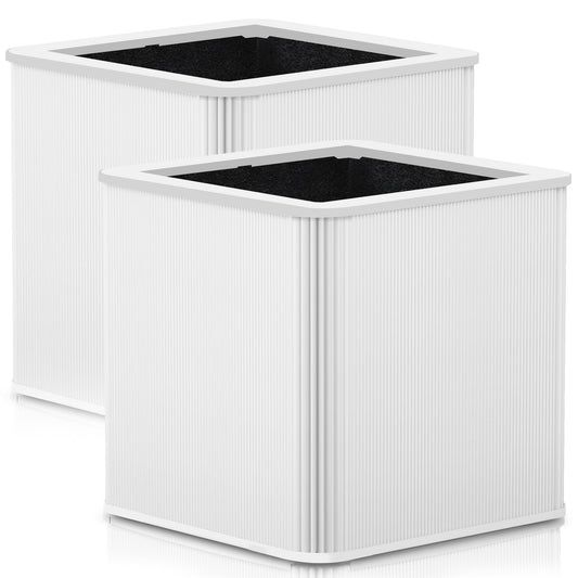 211+ Auto Replacement Filter Compatible with Blue Pure 211+ Air Cleaner Purifier, 2 Pack 2-Stage Filtration System of H13 True and Activated Carbon Filter