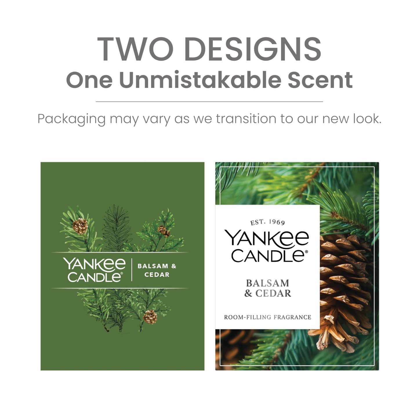 Yankee Candle Large Tumbler Scented Candle with up to 80 Hour Burn Time, Premium Plant Wax Blend for Consistent Burn, 20 oz Tumbler Candle with Room Filling Fragrance, Balsam & Cedar