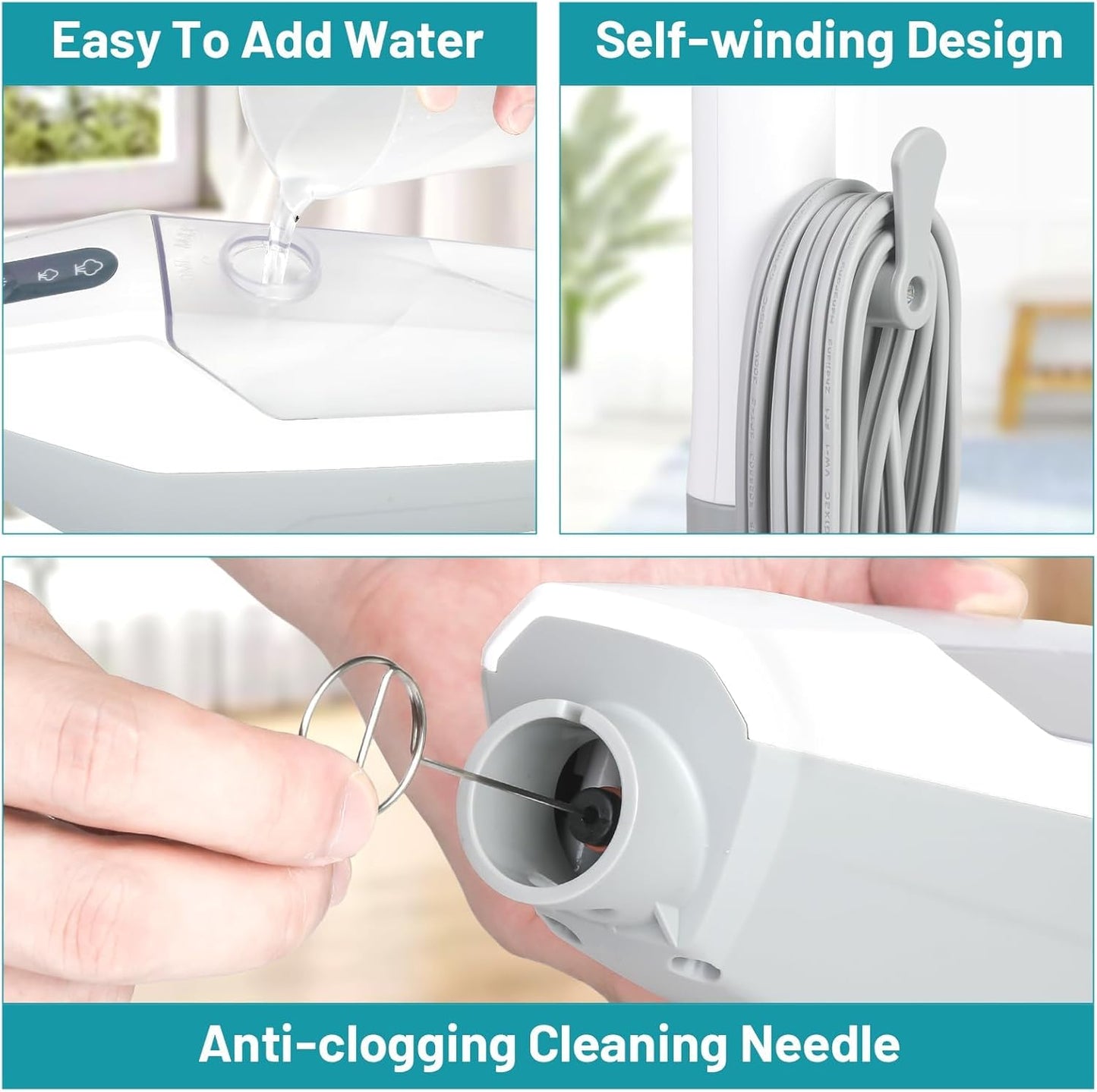 PEEH Steam Mop for Floor Cleaning, 12 in 1 Handheld Steam Cleaner for Home, Floor Steamer for Hardwood Windows Tile Laminate Shutter & Clothes with Attachments (grey)