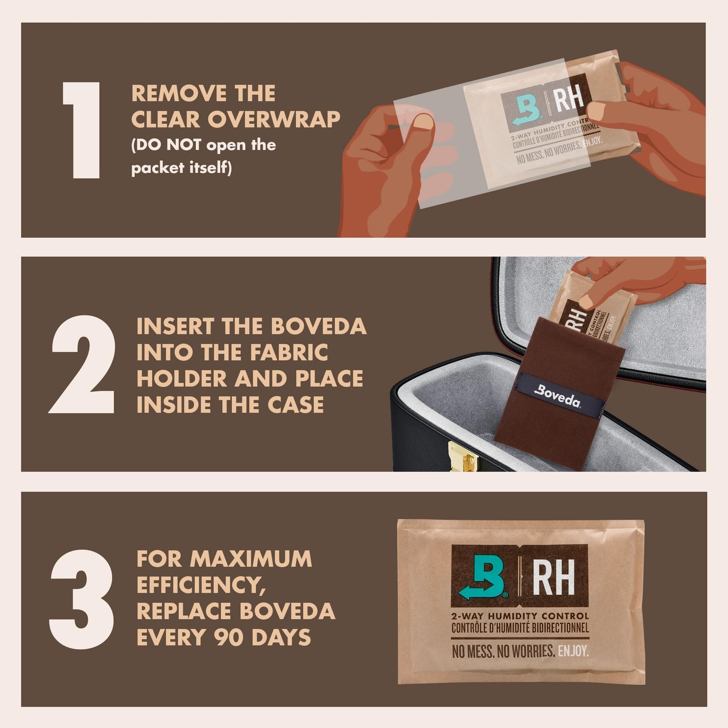 Boveda 49% Two-Way Humidity Control Packs for Wooden Instruments – 12-Pack – Standard Size – Prevents Warping & Cracking – Humidifier Packs for Instrument Cases