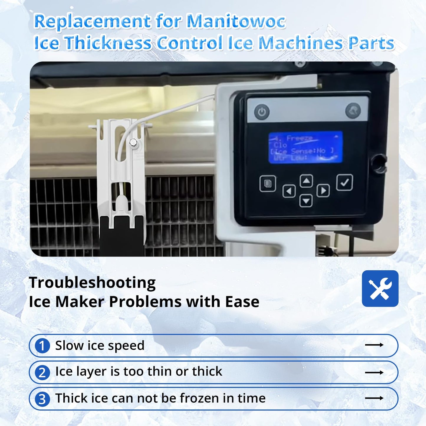 000008660 Ice Thickness Probe Assembly Replacement for Manitowoc, 8660 Ice Thickness Control Ice Machines Parts Compatible with Manitowoc Indigo Series Ice Machine etc