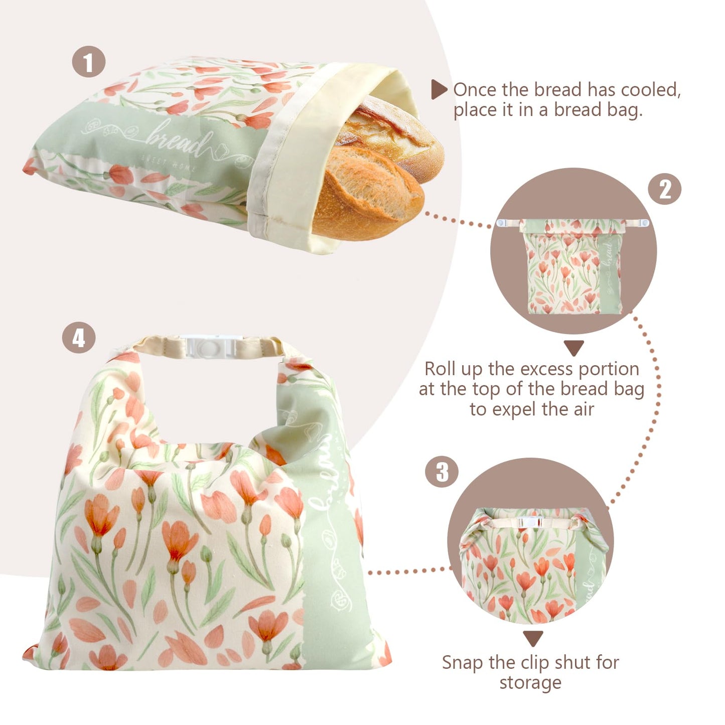 Beeswax Sourdough Bread Bags for Homemade Bread, 2 Packs XL Reusable Organic Beeswax Linen Cotton Sourdough Bag, Keep Loaves Fresh Longer, Homesteading Essentials
