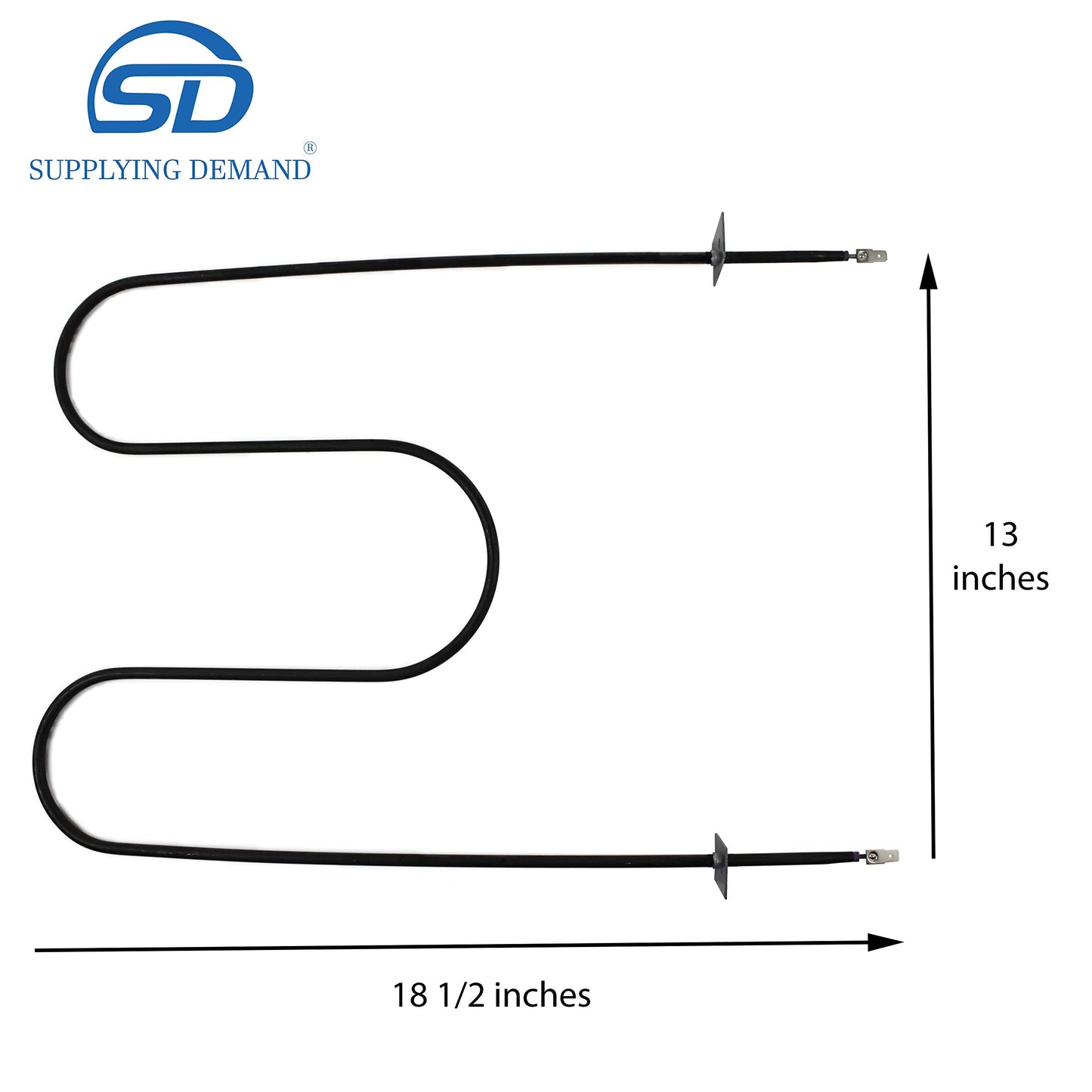 Supplying Demand W10201551 74004106 Electric Range Oven Upper Broil Element Assembly Replacement