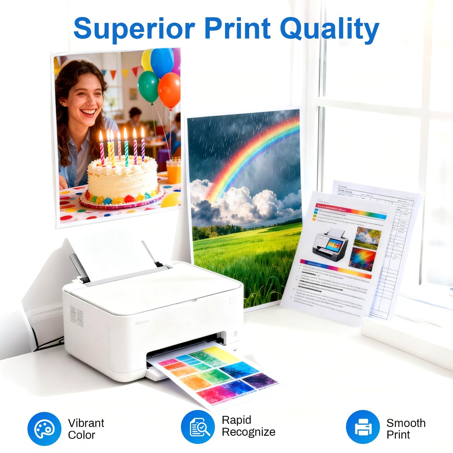 AURASKY PG-240XL/CL-241XL Ink Cartridges Compatible for Canon 240XL 241XL Combo Pack 240 241 Ink for PIXMA MG3620 MG3600 TS5120 TS5100 MG3220 MG3520 MX472 Printer Ink (1 Black, 1 Tri-Color)