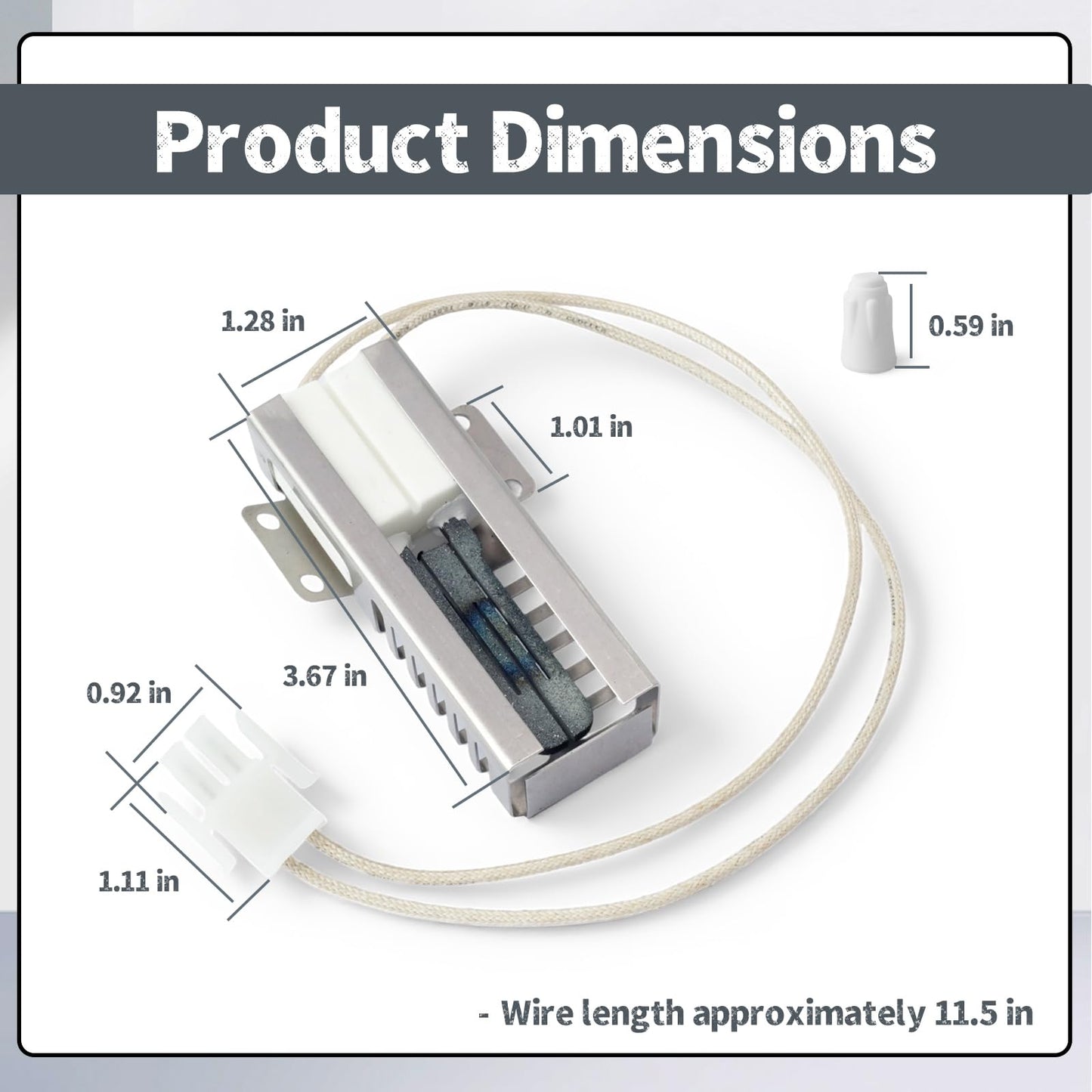 Erchon WB13X25264 Gas Range Oven Igniters Compatible with GE CGS990SET1SS ZGP366LR2SS ZGP364NDR1SS ZGP364NDR2SS Range Ignitors Glowbar Replaces WB13K10040 4464424 AP5986243 PS11726669 EAP11726669