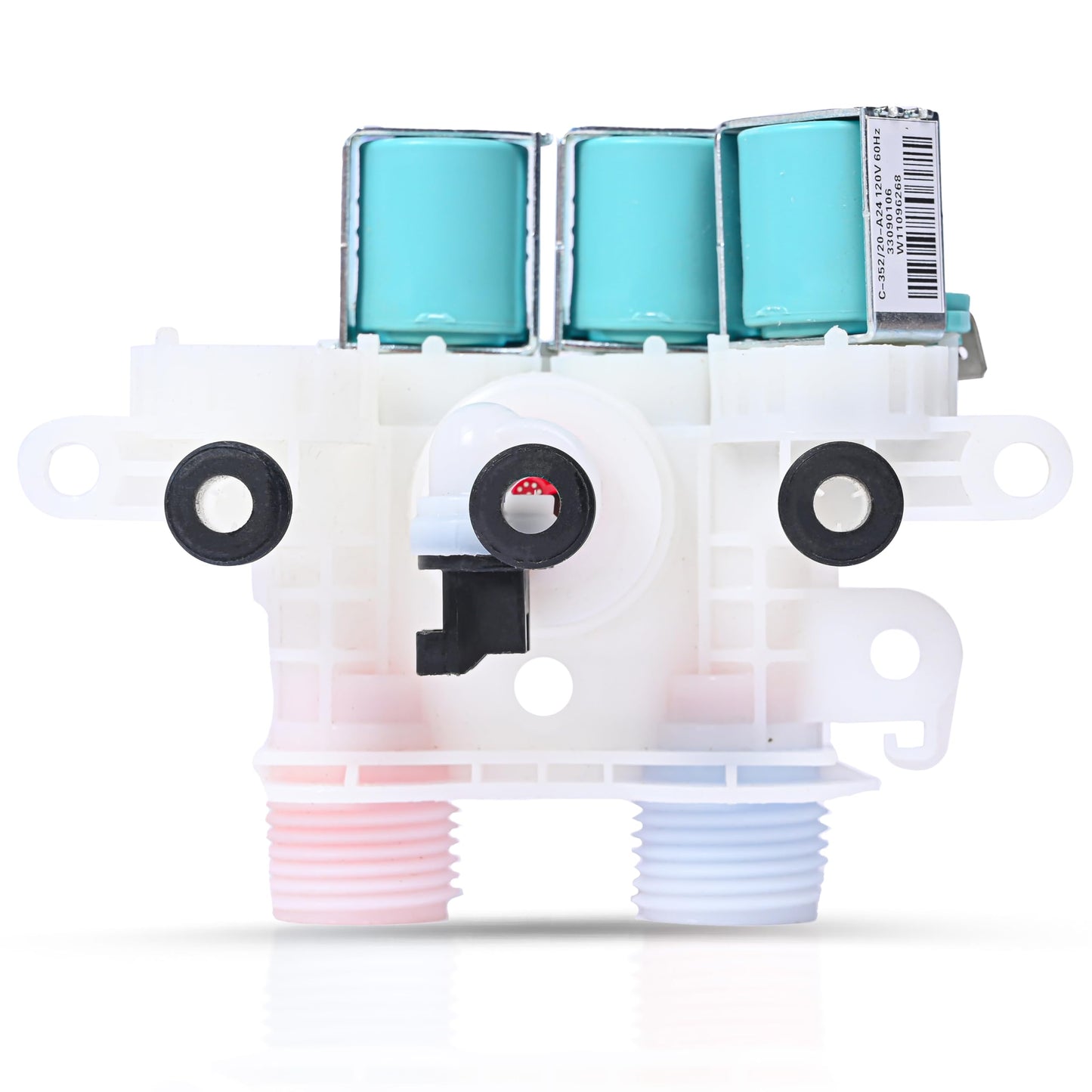 Washer Water Inlet Valve Replaces For Whirlpool Cabrio WTW7000DW0 WTW7300DW1 WTW8040DW0 WTW7040DW1 WTW8040DW4 WTW7300DW0 WTW7040DW0 WTW8040DW2 WTW6120HW0 WTW7120HW0 WTW7000DW3 WTW8000DW0 WTW8000DW
