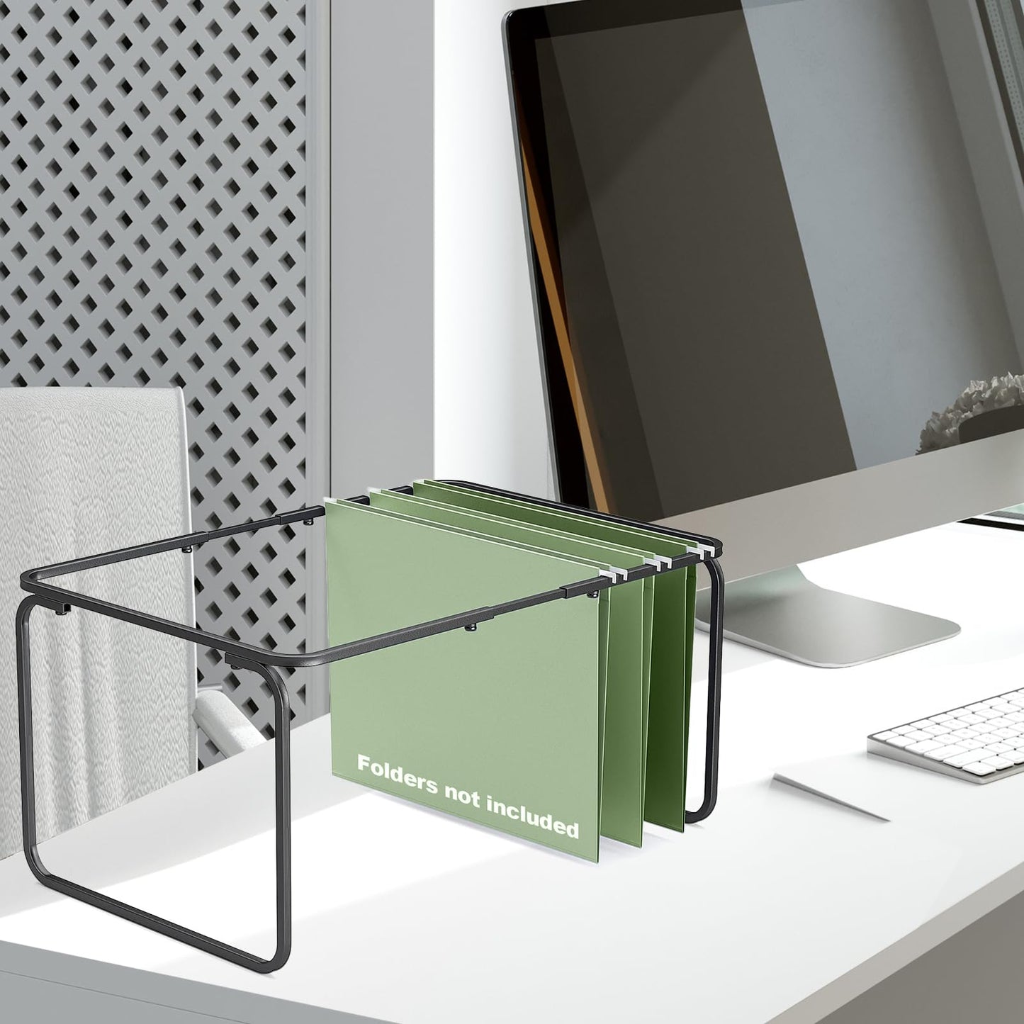 Whaline 36 Pack Sage Green Hanging File Folders Letter Size 4 Colors Green File Pockets with Tab for Home Office Classroom Supplies, 9.2 x 12.8 Inch