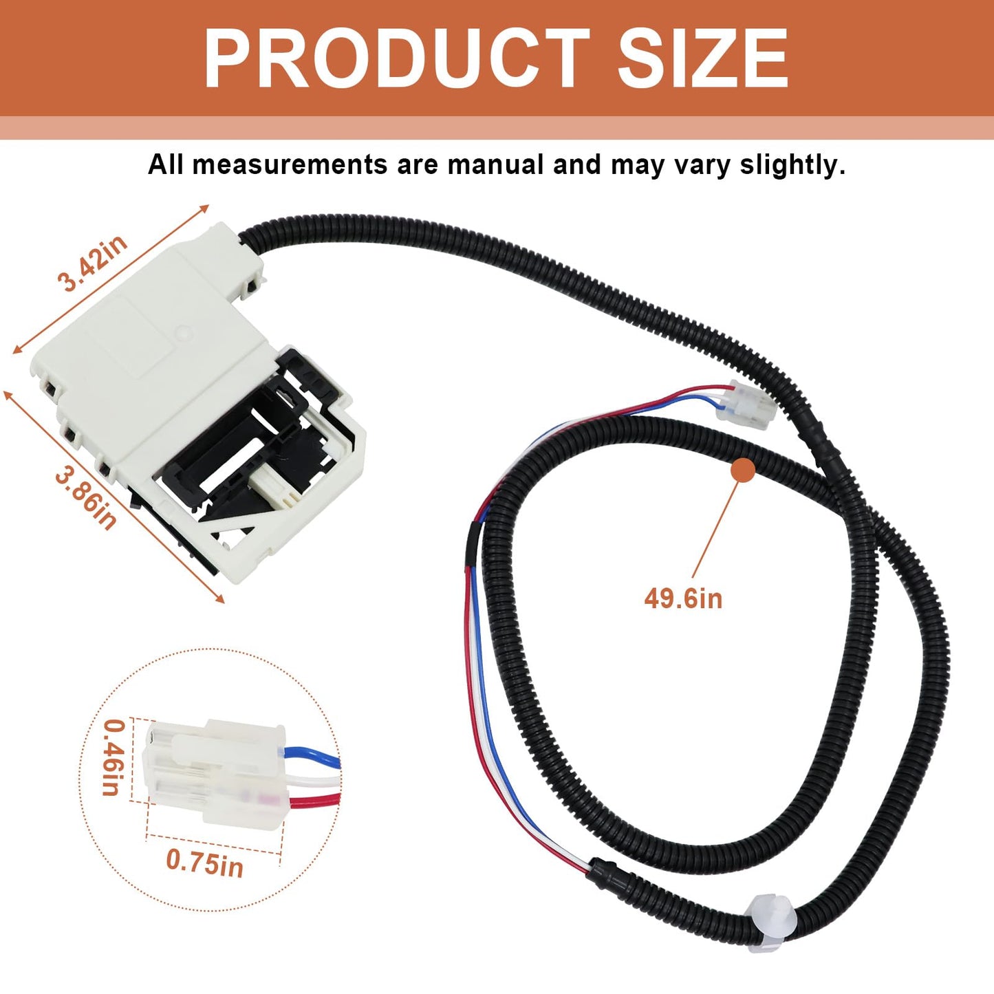 W11368616 W11670519 Washer Lid Lock Latch Assembly Compatible with Whirlpool & Maytag Washing Machine Lid Lock Switch MVW4505MW0 MVW5430MW1 MVW5430PBK0 MVW5435PW0, Replaces AP7214714, PS17215992