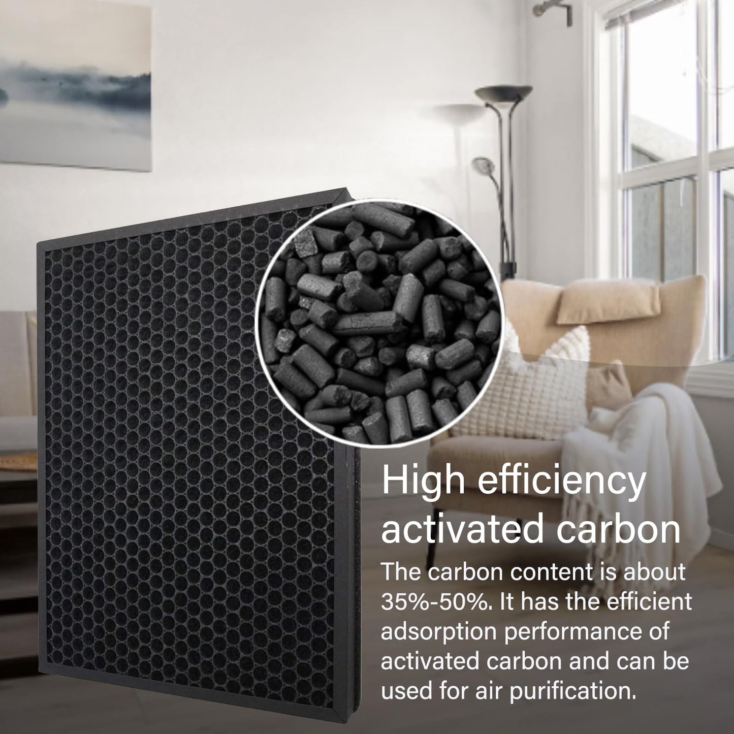BKJ-33 Replacement Filter for COLZER BKJ-33 Air Purifier, 3 in 1, H13 True HEPA with High efficiency Activated Carbon and Pre-Filter