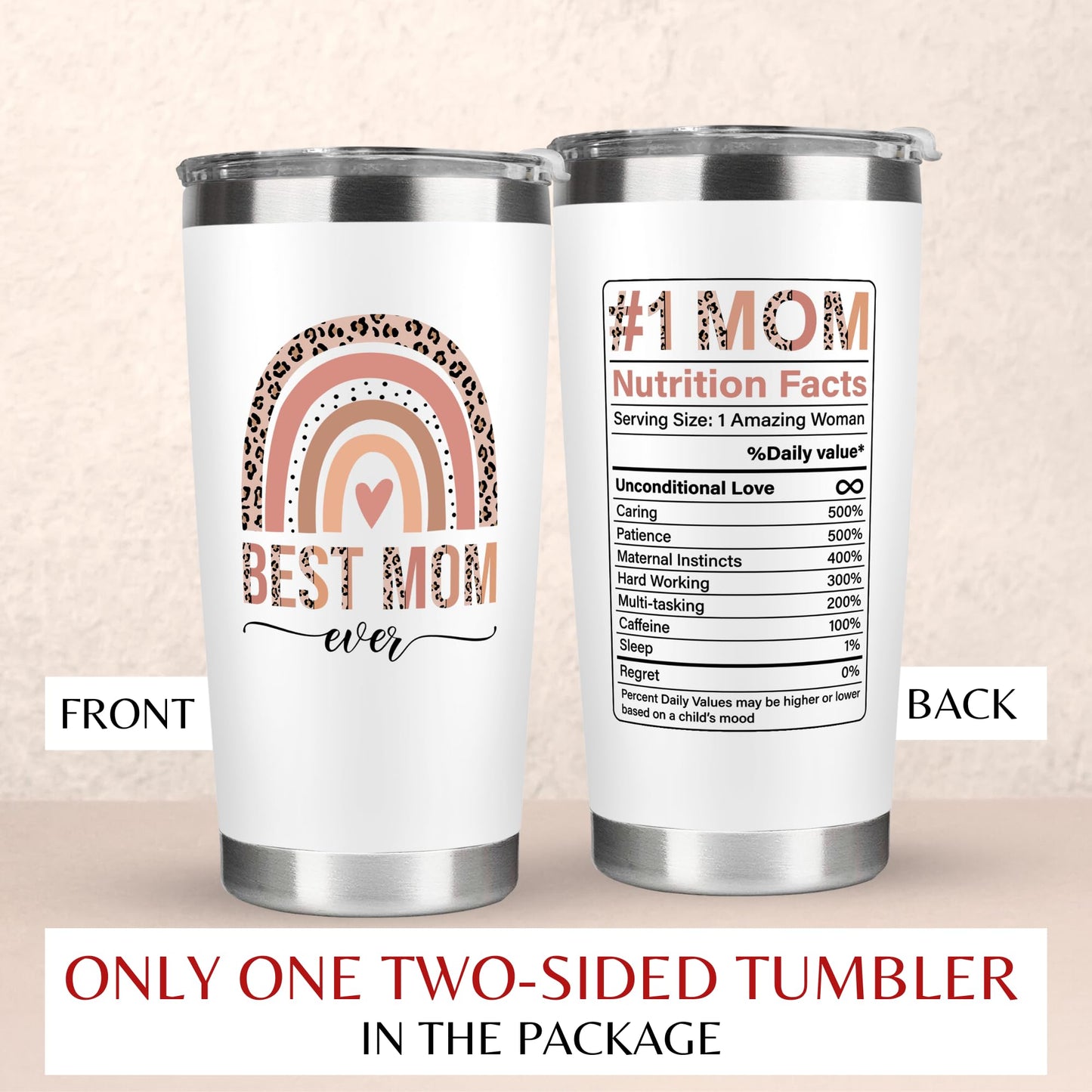 Mocosweeties Gifts for Mom from Daughter Son - Birthday, Valentines, Mothers Day Mom Gifts for Wife, Her - Mother's Day Ideas for Mama, Mother - Gift for New Moms, Mothers - 20 Oz Tumbler