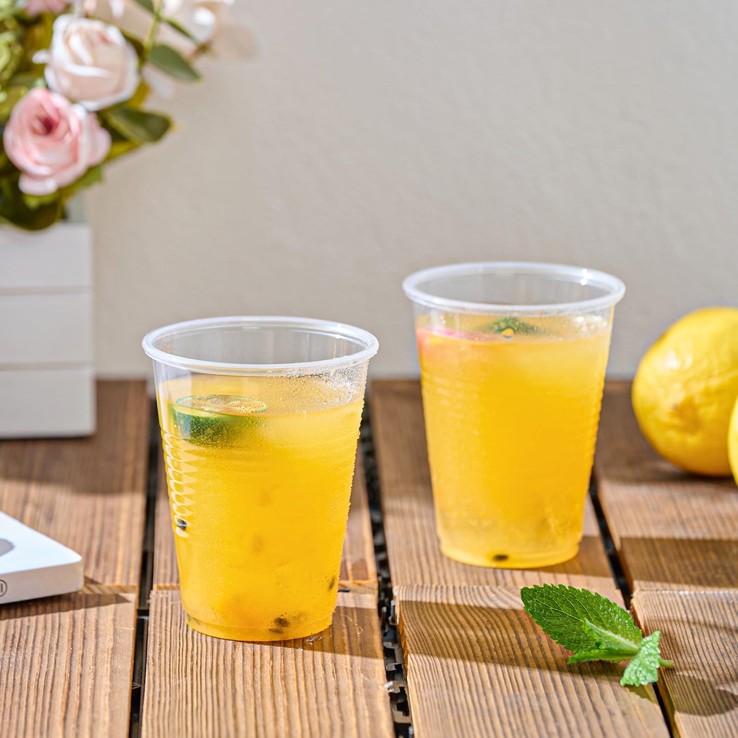 Lilymicky 1000 PACK 7 oz Clear Plastic Cups, 7 Ounce Disposable Drinking Cups for Birthday Parties, Picnics, Ceremonies, and any Events