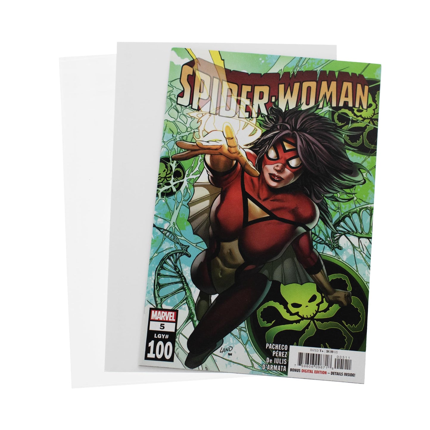 BCW Current Resealable Comic Bags & Boards | Preloaded Sleeves & Backer Boards for Modern Comics (100 Pack)