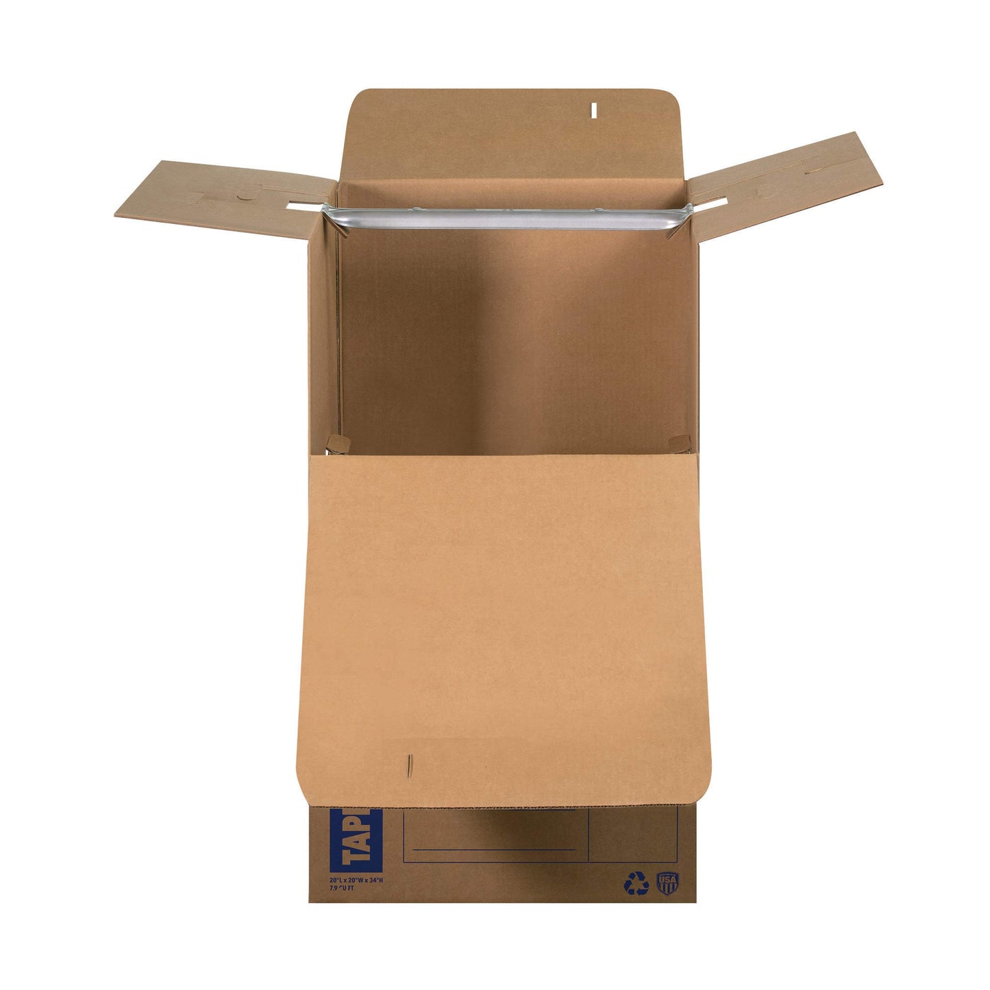 Bankers Box Short Wardrobe Box 3 Pack, Tape-Free Design, 20-in x 20-in x 34-in (7710401)