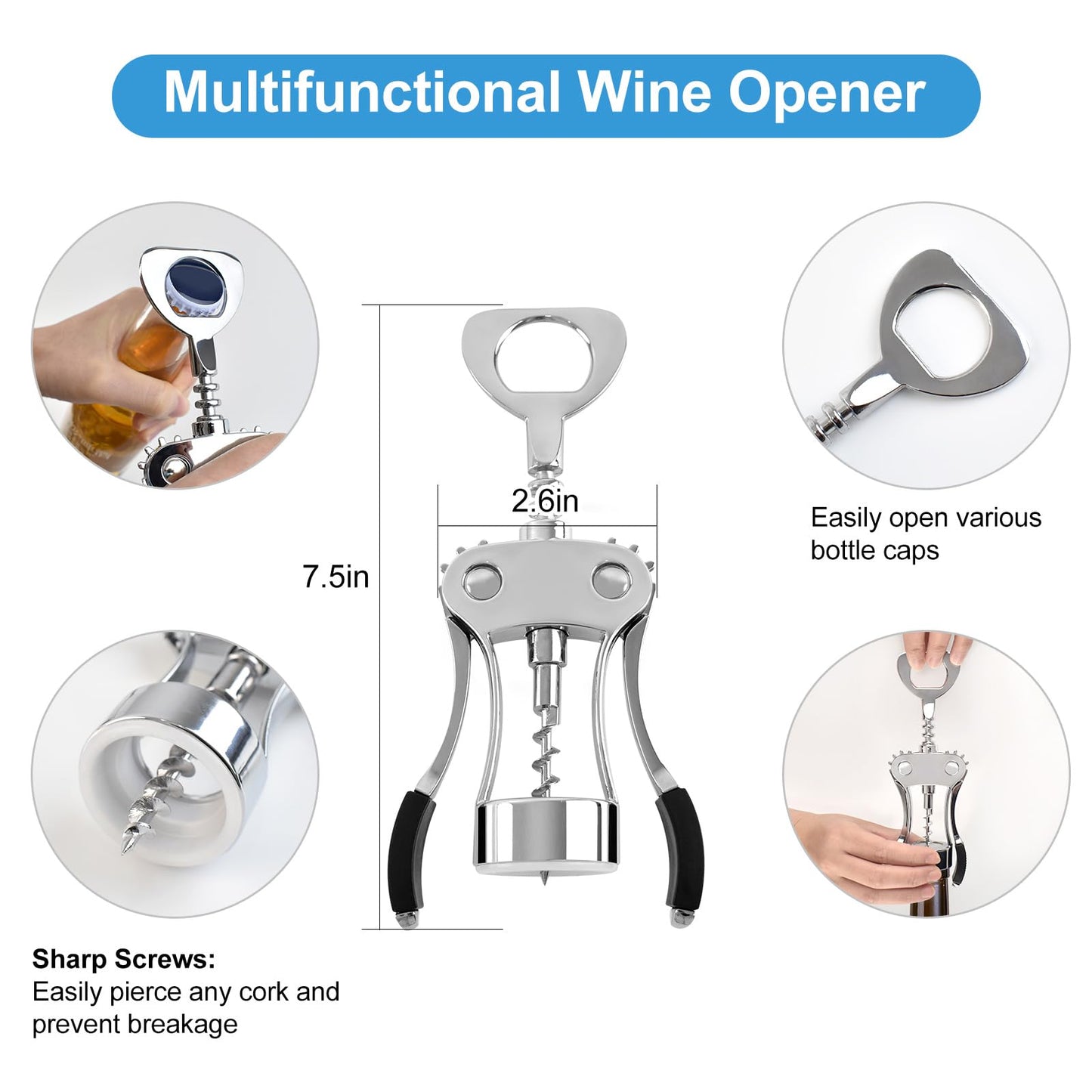 Ice Buckets for Parties 2 Packs,Ice Bucket with Scoops&Metal Wine Bottle Opener,Clear Acrylic Ice Champagne Buckets Tub for Parties,Mimosa Bar Supplies,Beer,Beverage&Drinks 5.5L (16.53 x 7.3 x 6.8in)