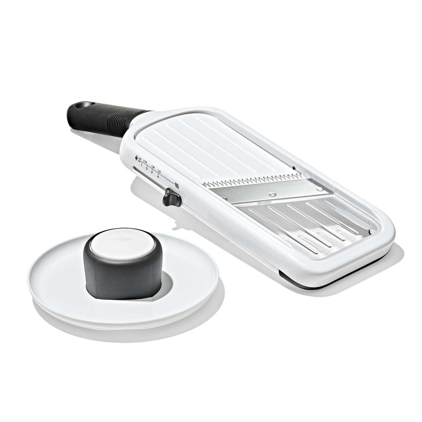 OXO Good Grips Precision Handheld Mandoline, Mandoline Slicer, Adjustable Thickness Vegetable Slicer for Everyday Prep