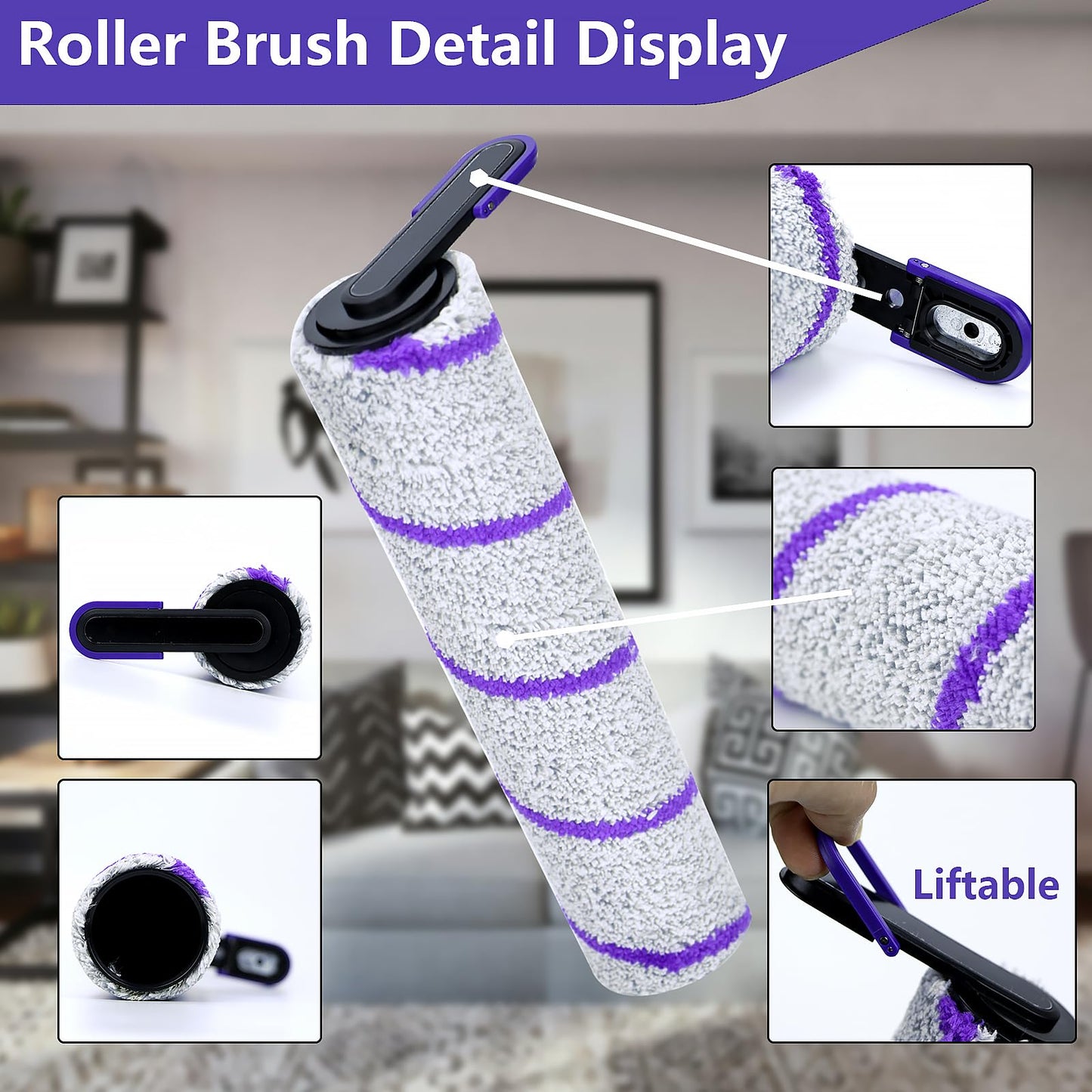 S20 Pro Replacement Accessories Compatible with Narwal S20 Pro Wet Dry Vacuum Cleaner (3 Brush Rollers & 6 HEPA Filters)