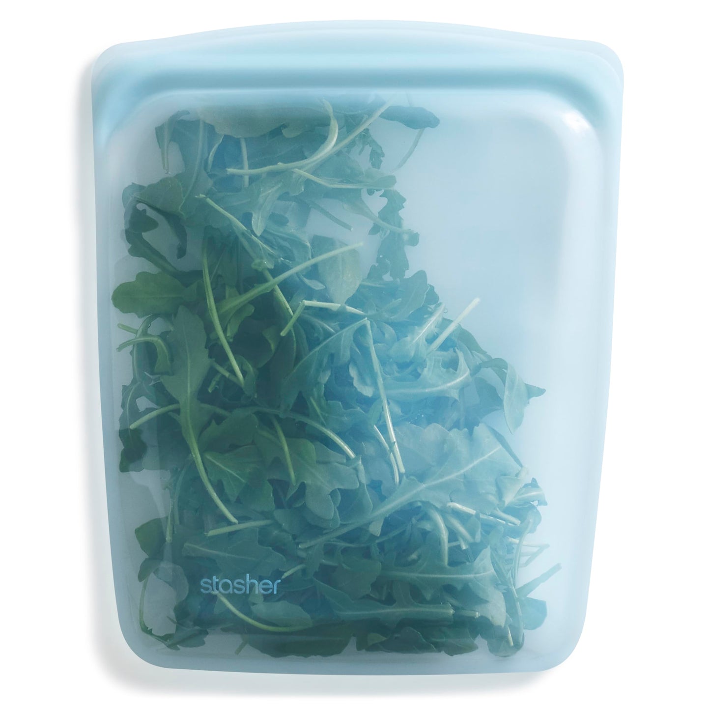 Stasher Silicone Reusable Storage Bag, Half Gallon Bag, Reusable Freezer Bag, Microwave, Dishwasher, Oven Safe, Sous Vide, Premium Lunch Container, Eco Friendly, Food Storage Bag, 64 oz, Tide Pool