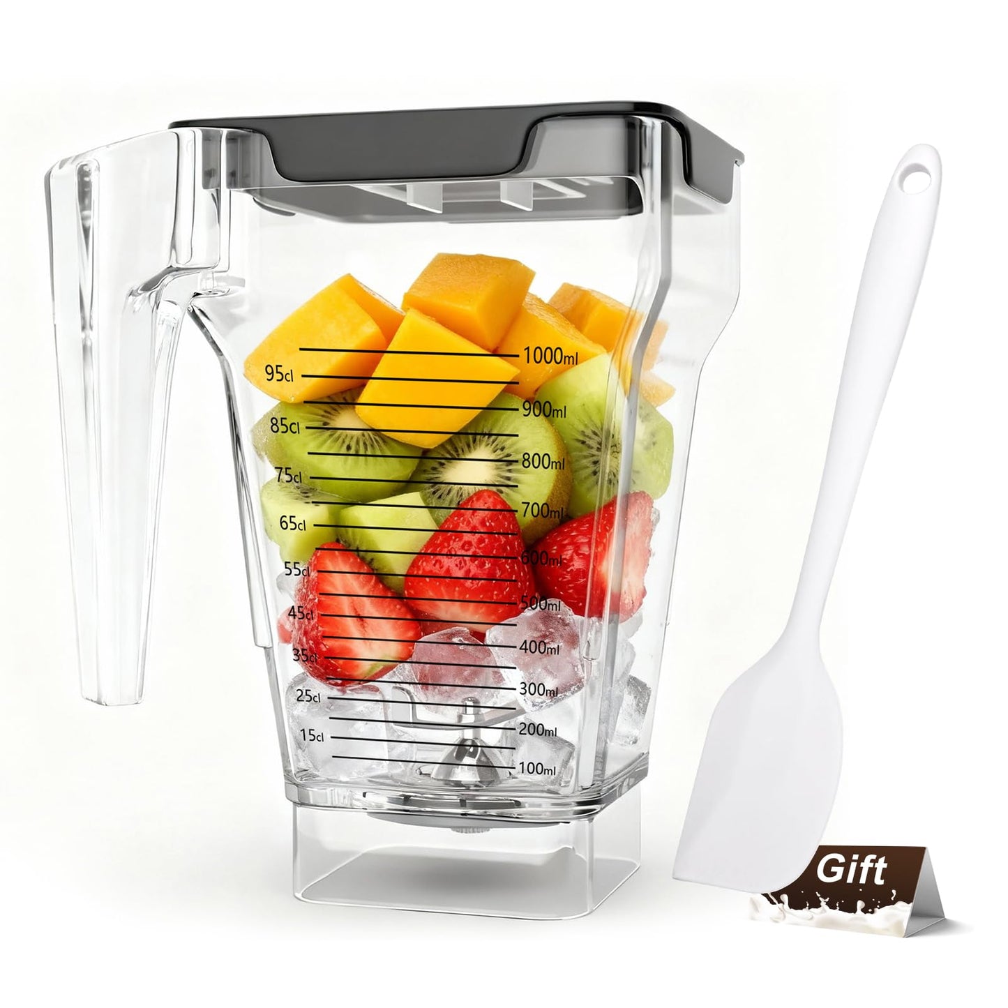 75 oz Blender Jar for Blendtec Four-sided Blender Pitcher Replacement Fits for Blendtec Blenders All Models - 32 oz Blending Capacity | Single Stainless Blade