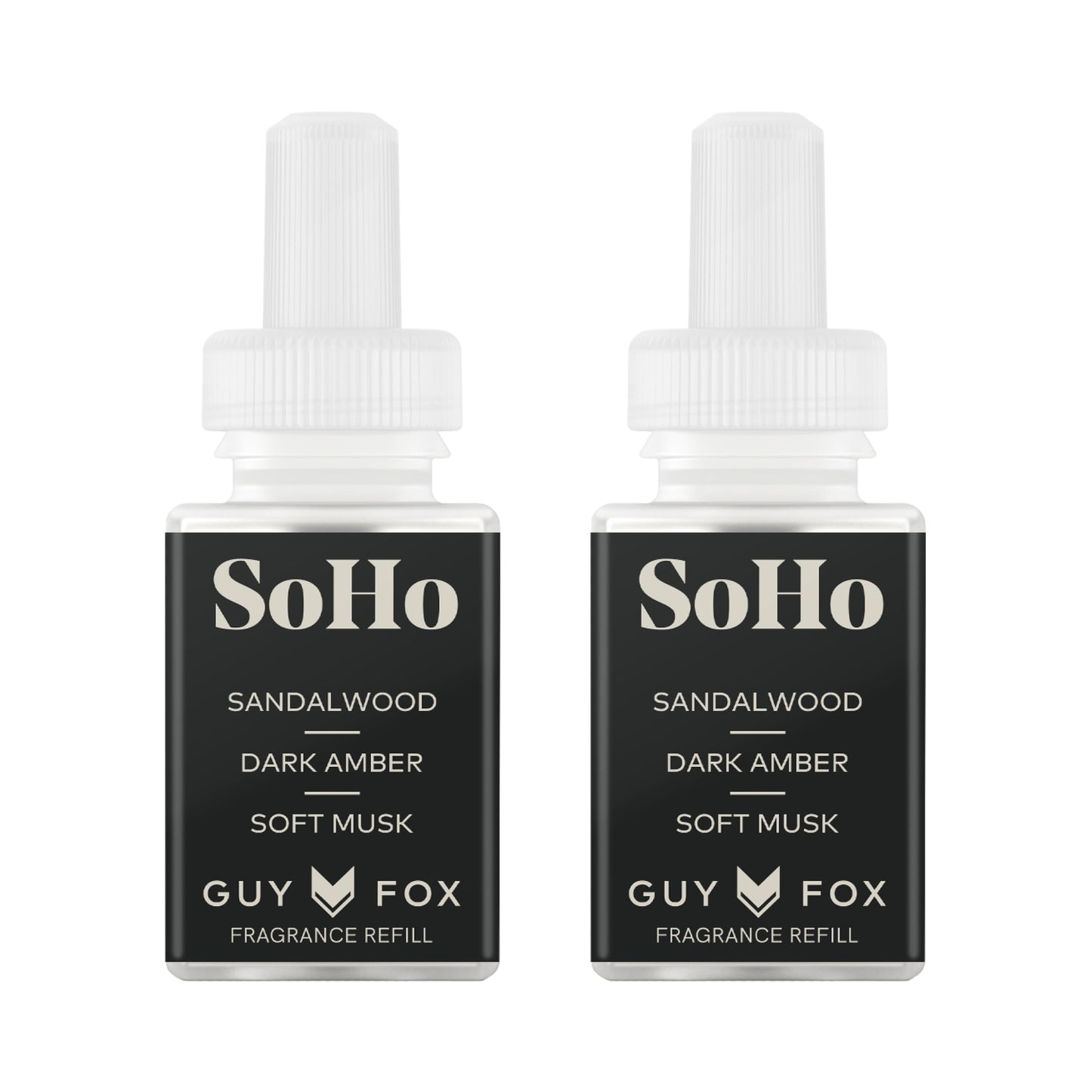 Pura & GUY FOX Home Scent Refill - Smart Home Air Diffuser - Long-Lasting Luxury Fragrance per Refill - Household & Apartment Essential - Clean Diffuser Fragrance - 2 Pack, SoHo