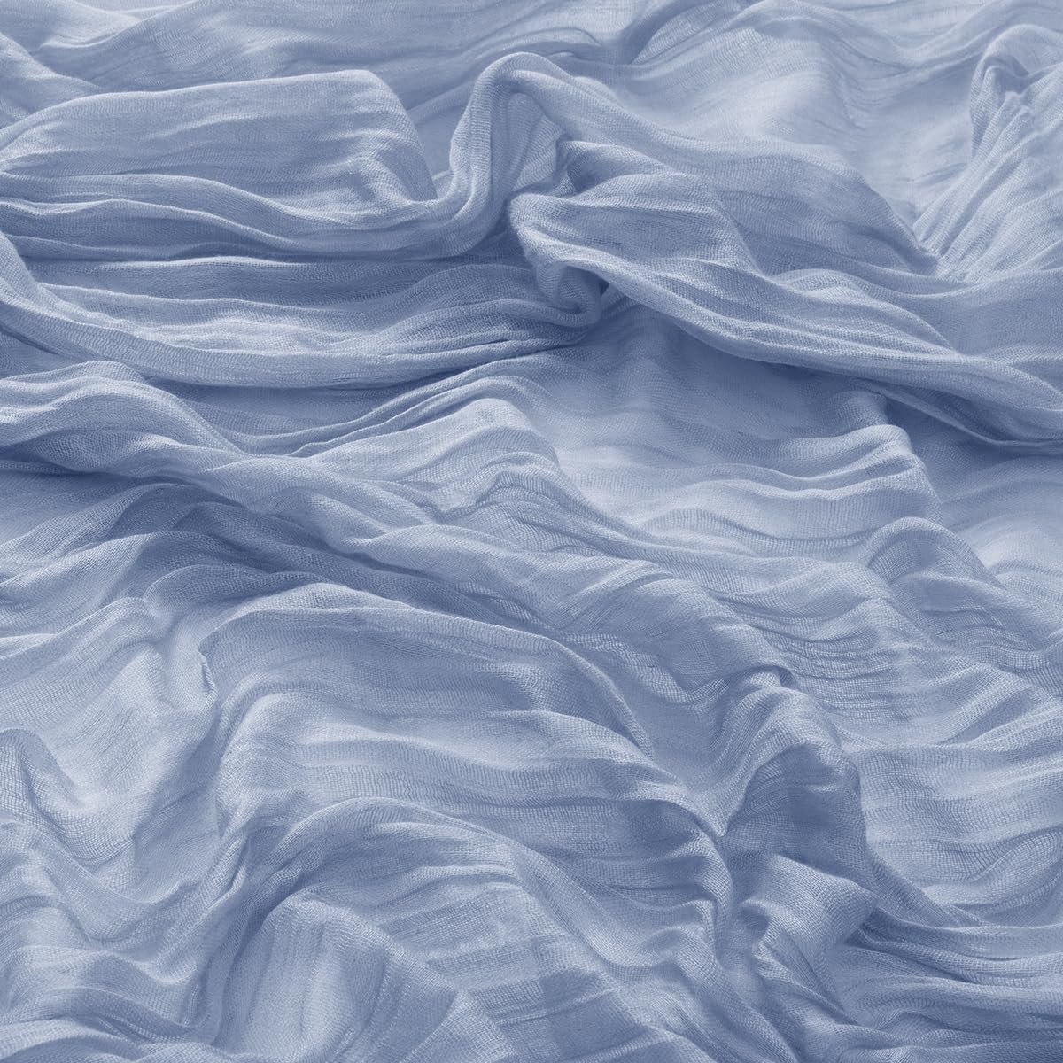 DeZerlor 100 Pack Dusty Blue Cheesecloth Napkins Summer Cloth Napkins Set of 100 Dinner Napkins Bulk 21x21 Inches for Wedding Bridal Shower Baby Shower Parties