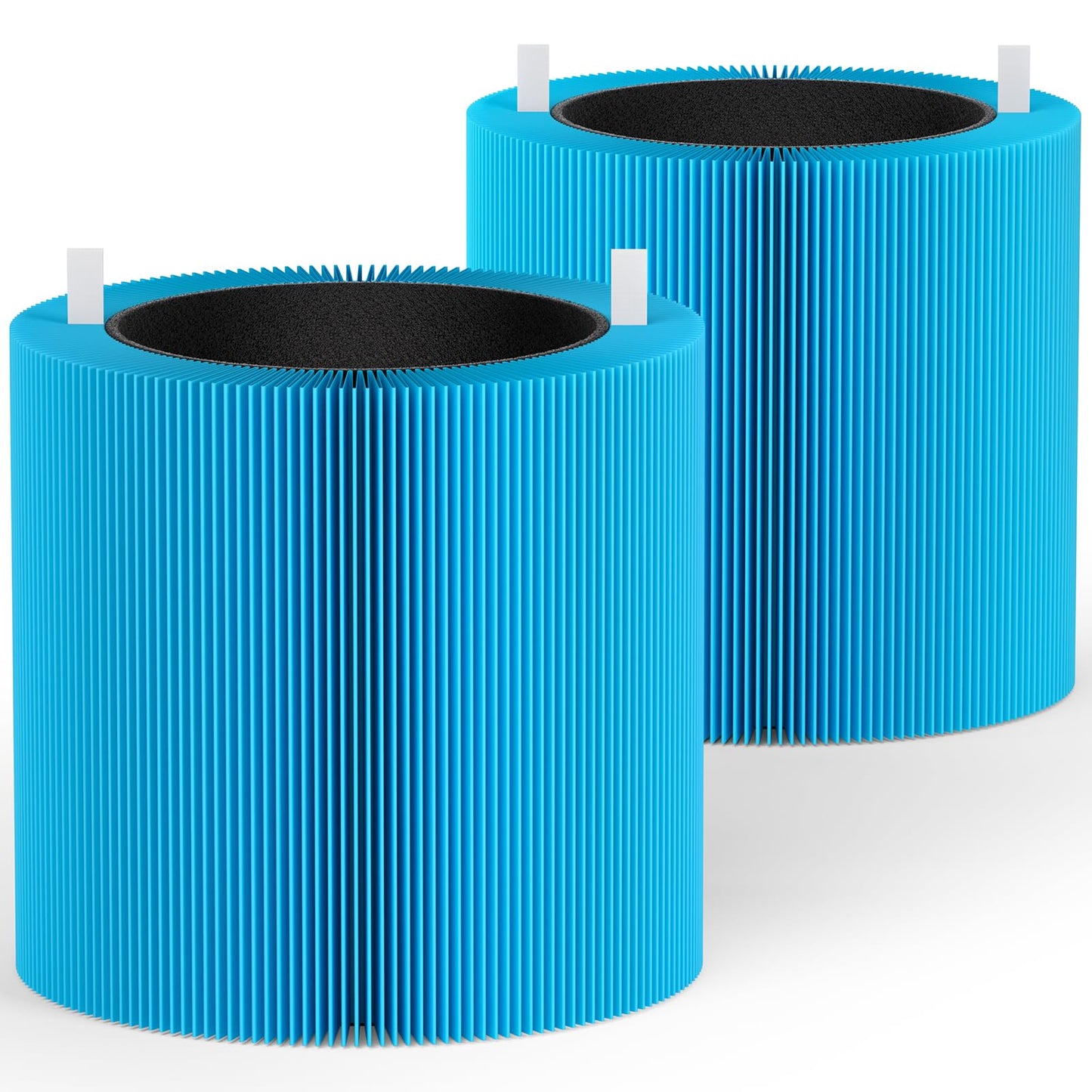 Mbetter 2 Pack Blue Pure 411i Max & 411a Max AllergenBlock Filter Compatible with 411i Max Air Puri-Fier, Activated Carbon Filters