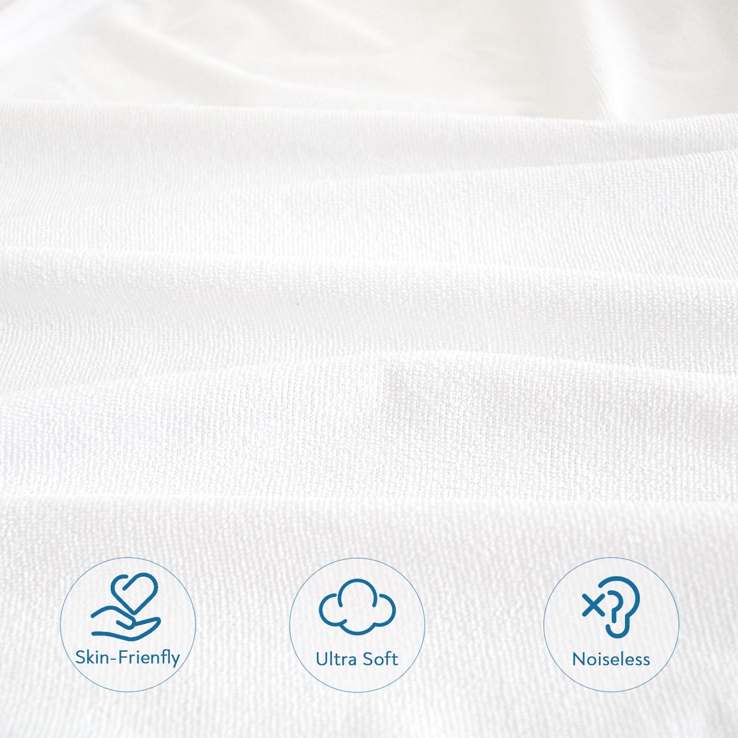 2 Pack Queen Mattress Protector Waterproof Mattress Topper Pad Cover Fitted Sheets up -18'' Premium Terry Absorbent & Skin Friendly Machine Wash Highly Protection Mattress Protector Queen Size
