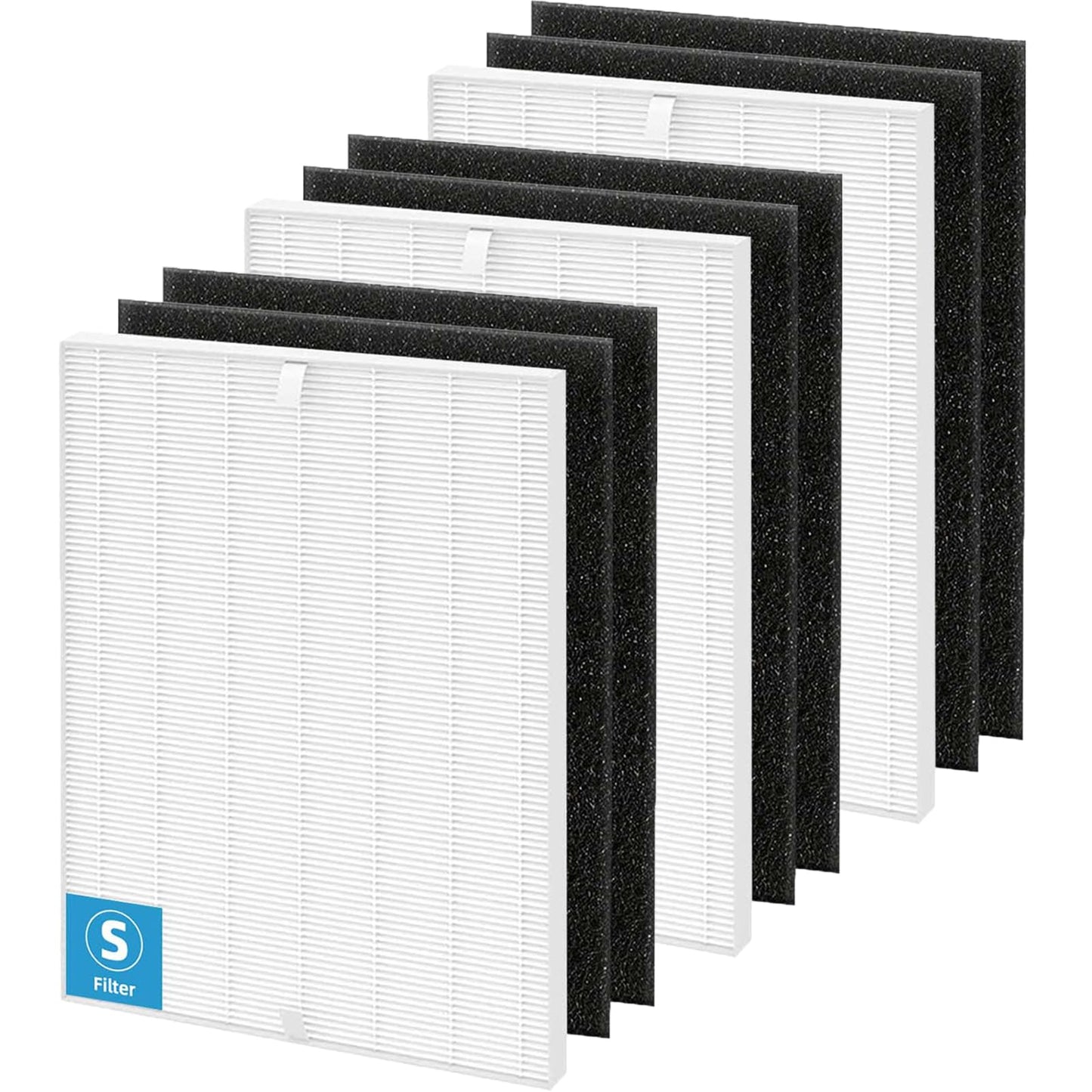 C545 HEPA Replacement Filter S for Winix Air Purifier C545 B151 P150 9300, Filter Q for Winix 5510 5520, Part# 1712-0096-00, 2522-0058-00
