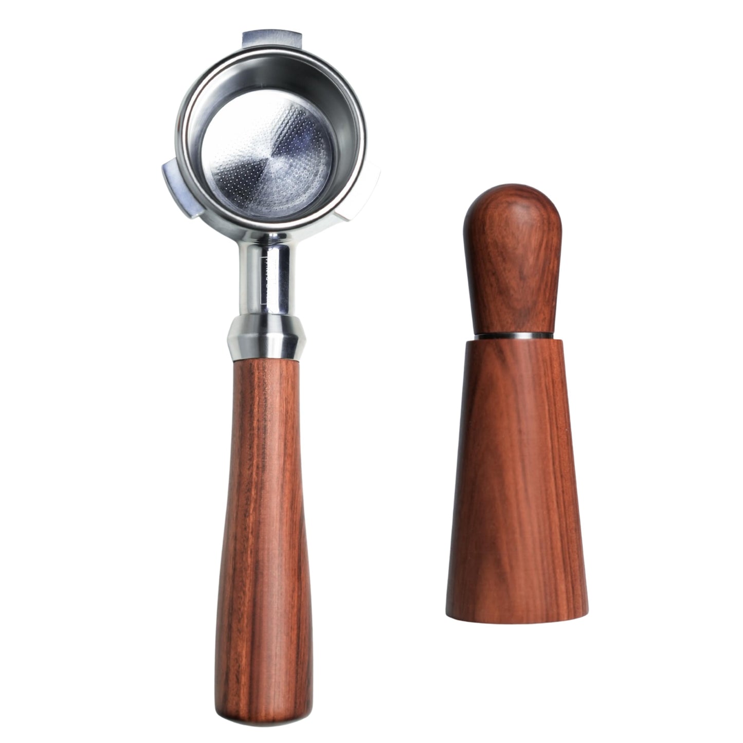 Pawa Bottomless Portafilter 54mm - Includes Filter Basket | Compatible with Breville Barista Express and 54mm Breville Machines (54mm Portafilter + WDT tool)