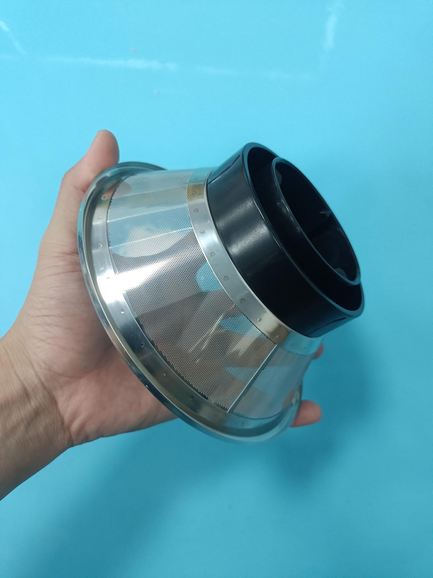 Drkerr BR-1 Mesh Filter Basket Compatible with Models JE95XL, JE98XL, BJE200XL Juicers, SP0010662 Blender Basket Assembly - Ready to Use Mesh Bowl, Upgraded Titanium-coated Blades and Base