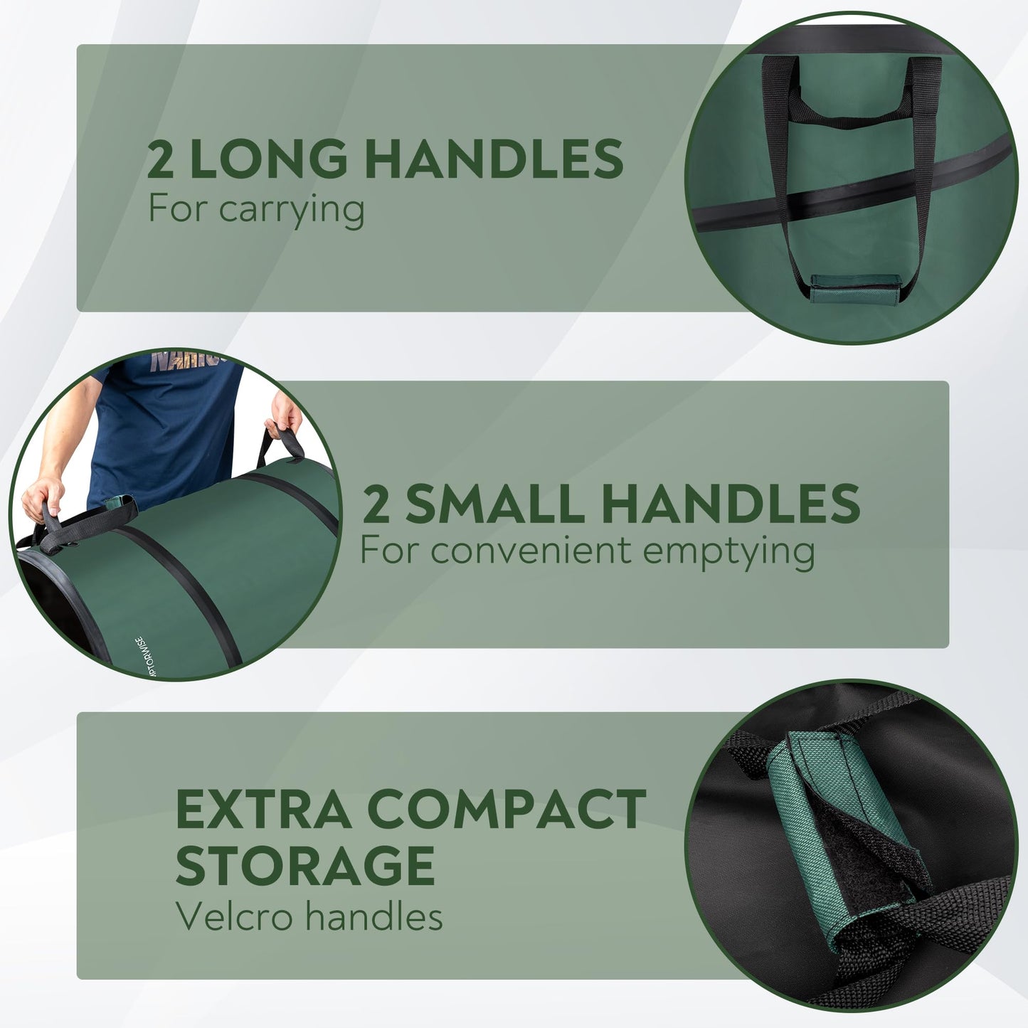 Emptorwise - 2-Pack Collapsible Pop up Trash Cans, Camping and RV Accessories for Inside & Outside, Camper Gear, Tent Essentials, Recycle Can, Travel & Trailer Must-Haves, Garbage Bin and Cool Stuff