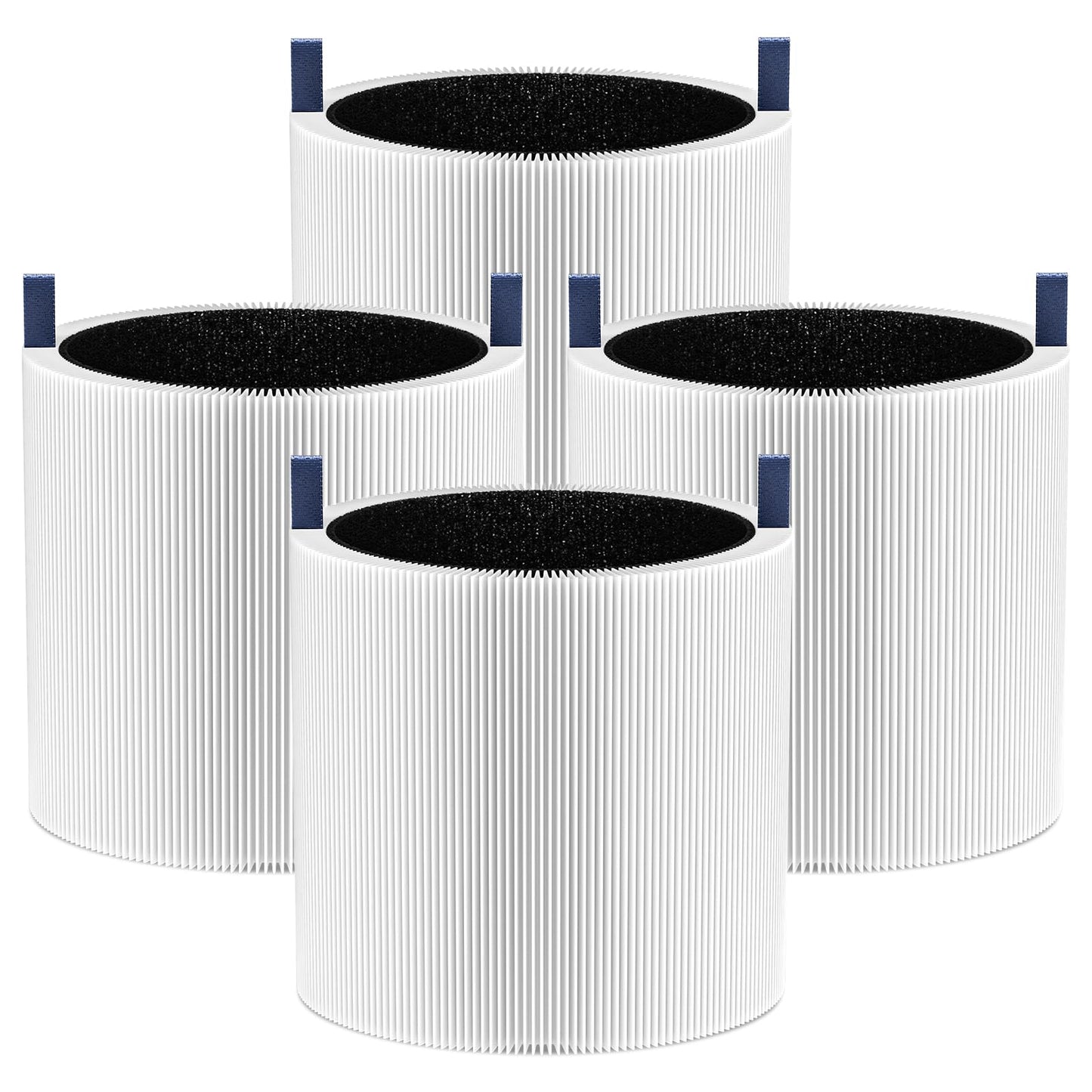 4 Pack Mini Max Replacement Filter Compatible with Blueair Blue Pure Mini Max Air Purifiers, Blue Pure FMINI Filter HEPA & Activated Carbon Air Filt-er Fits for Blue Pure Mini Max