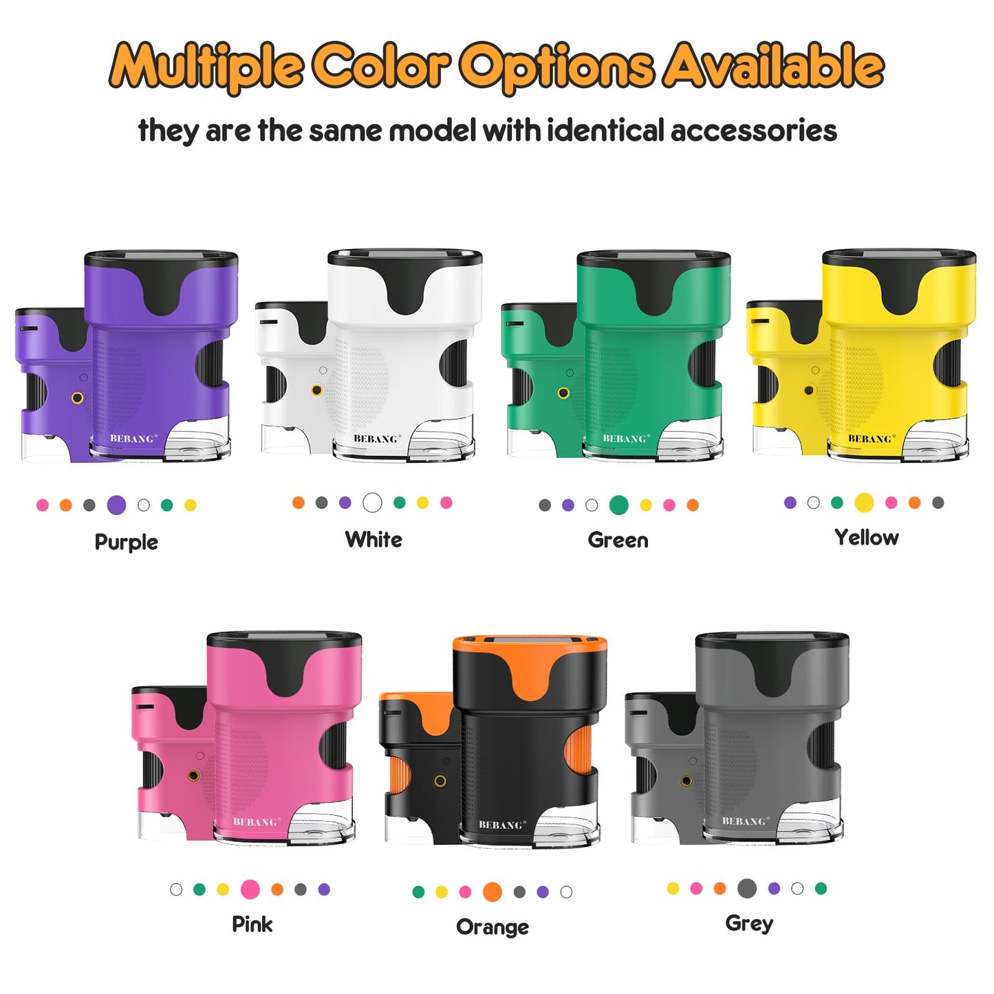 1000X Handheld Microscope for Kids 4K 2.0" Screen Rechargeable Mini Pocket Digital Microscopes w/Slides Kit Portable Edu Gift Age 4-6 8-12 Children Students (Green)