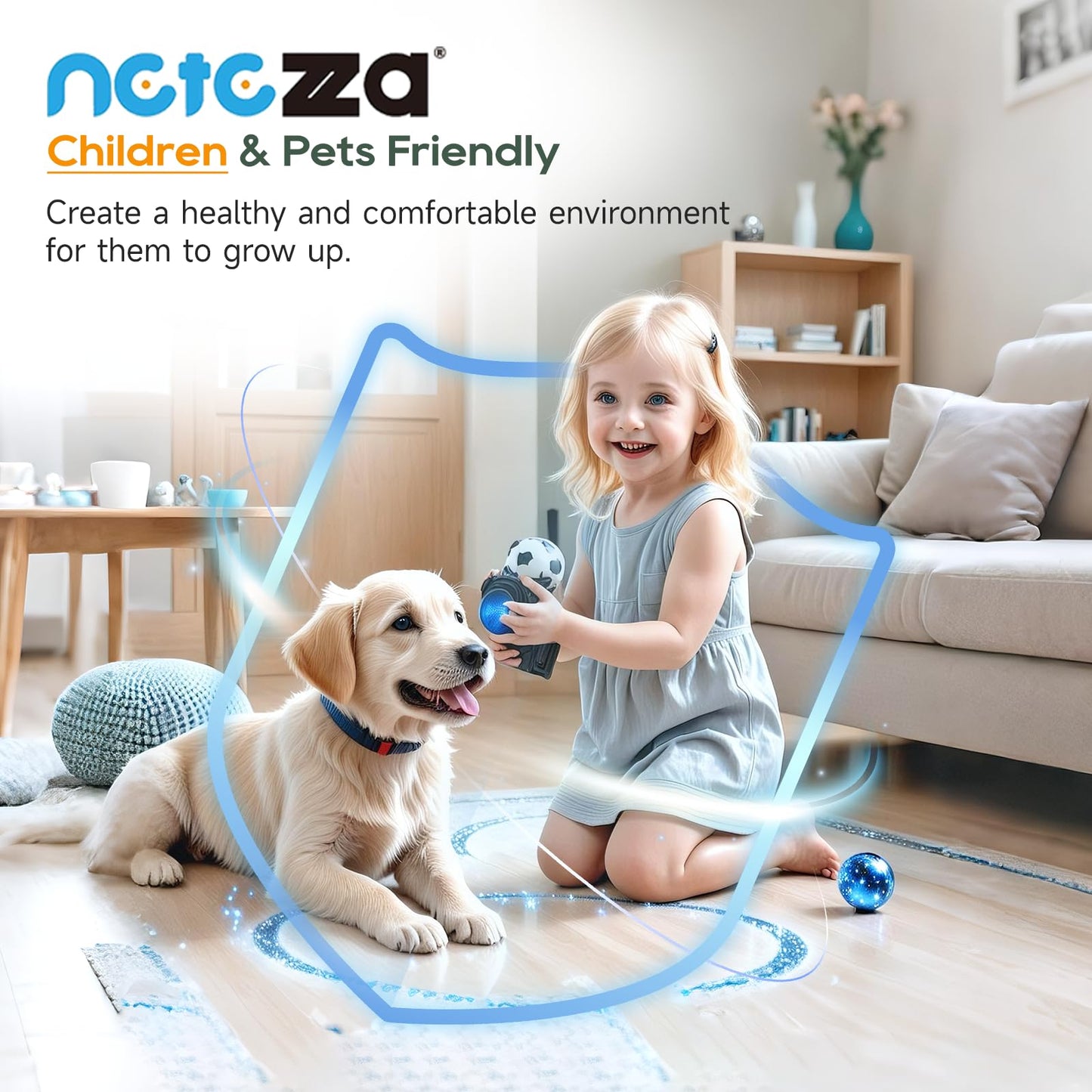 T356 Replacement Filters Compatible with Trucozie T356 Air Purifier, 3-IN-1 High-Efficiency Filtration System, 4 Pack