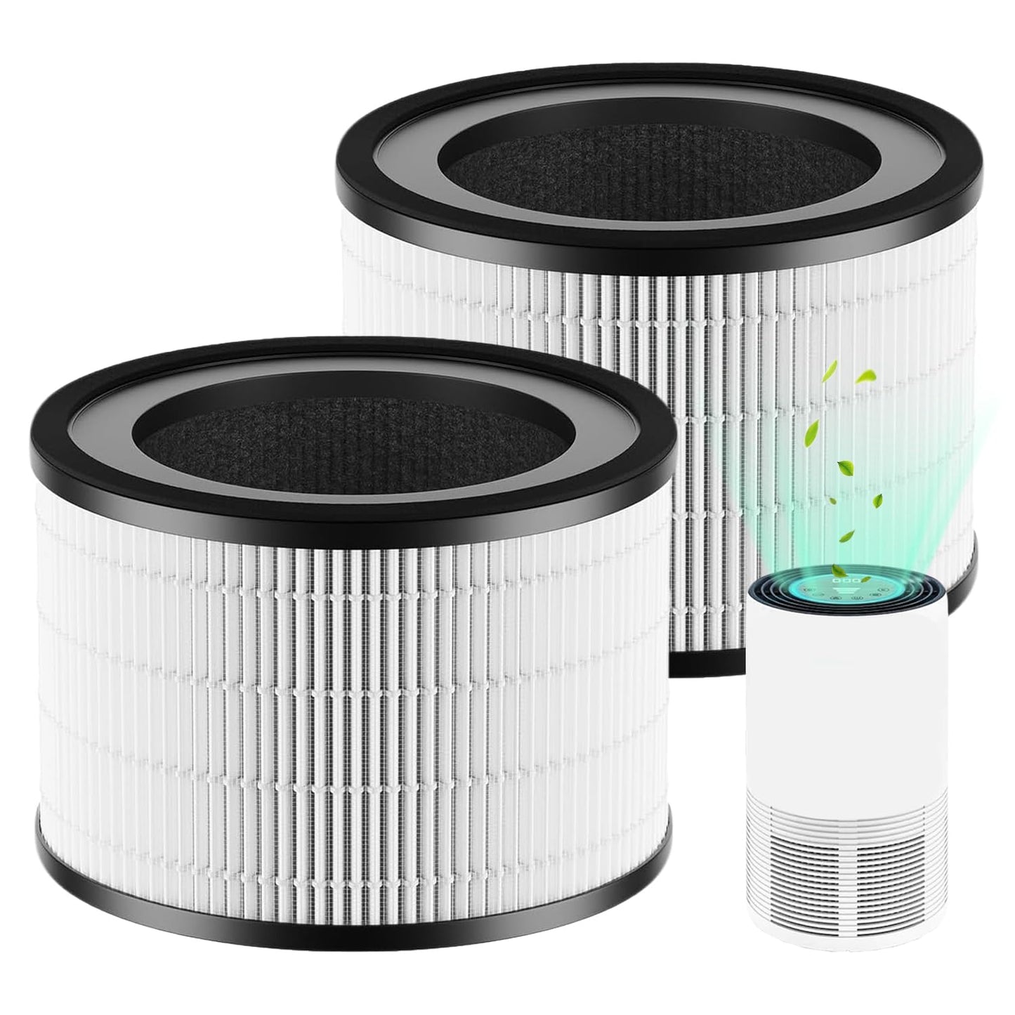 CHAMONNY MAF-02 Filter Replacement, Compatible with Miko IBUKI M MA-02CW Air Purifier MAF-02/970 Sqft, 2 Pack