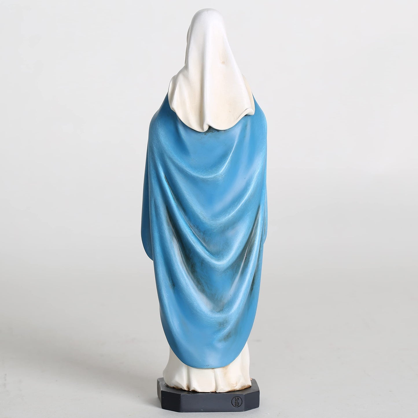 BC Catholic Immaculate Heart of Mary Statue, 10" H Blessed Holy Mother Virgin Mary Figure for Altar, Devout Home Decor, Religious Gifts to Mom, Hand Painted Renaissance Sculpture by Buildclassic