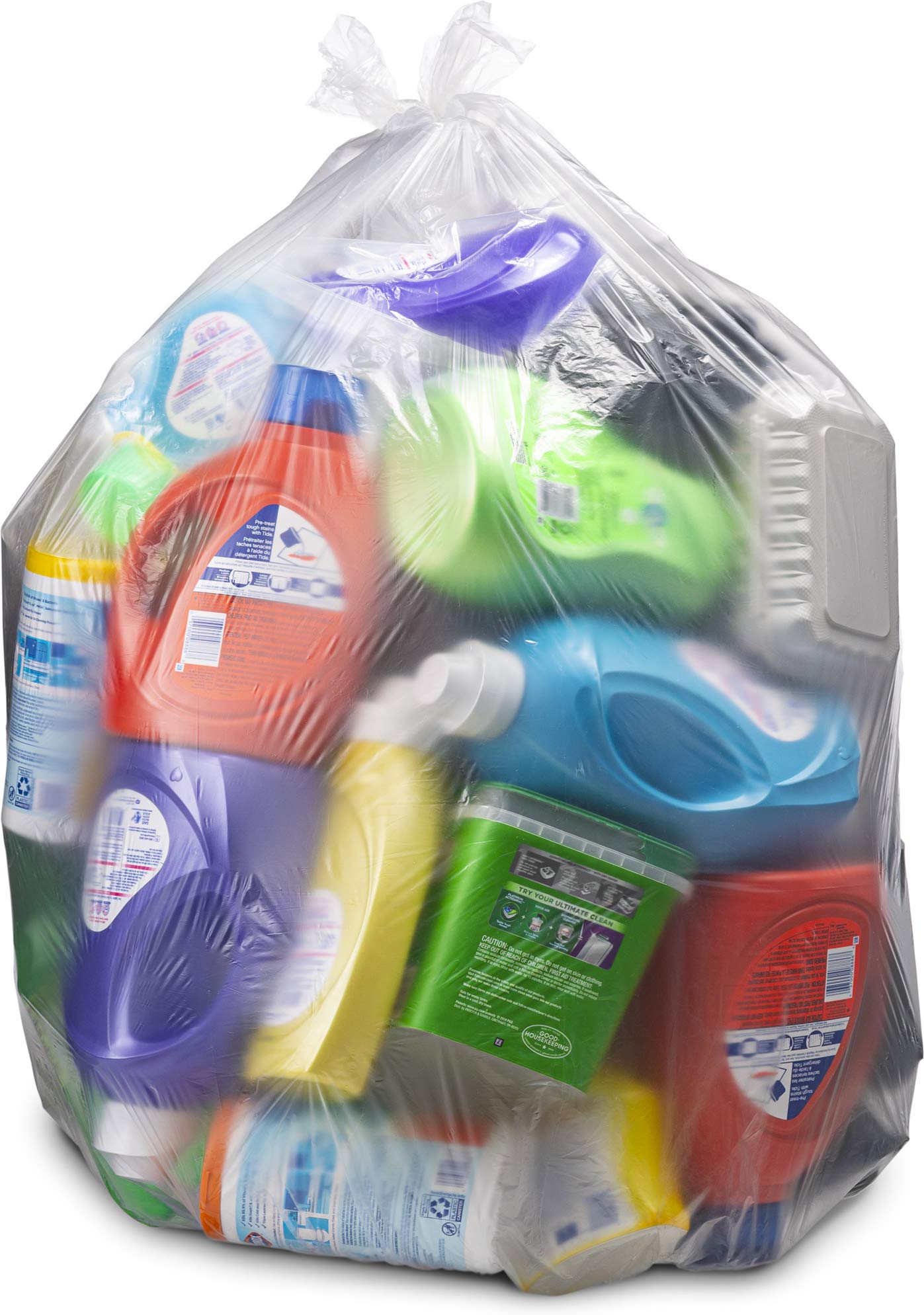 55-60 Gallon Trash Bags Heavy Duty, (MegaValue Pack 150 COUNT) Extra Large Clear 50-60 Garbage Bags, Bulk Trash Liners Perfect for Recycling, Office, Waste, Storage Use