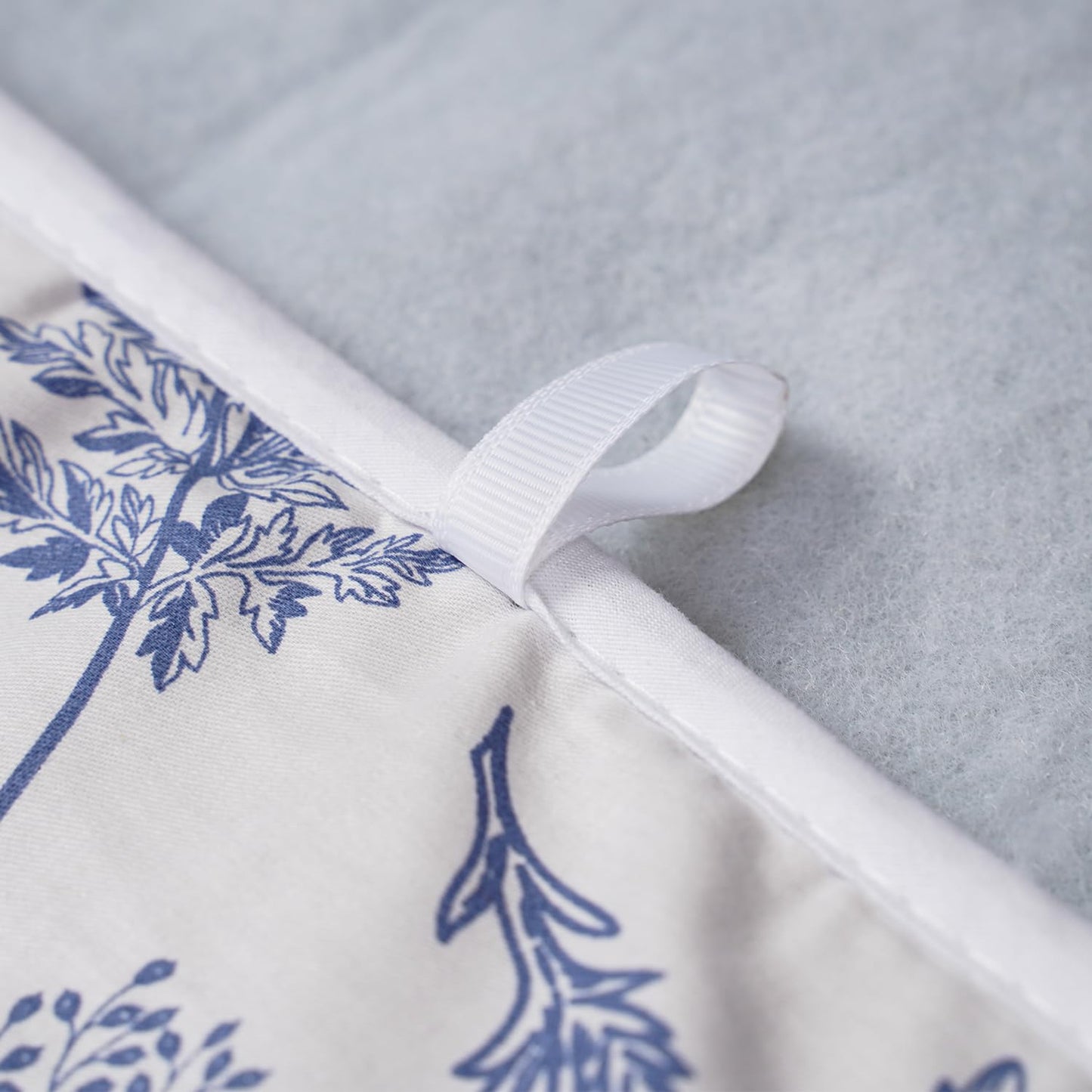MinoCino Large Ironing Mat 31x59, Heat-Resistant Foldable Ironing Pad with Hanging Hooks, Portable Cotton-Top Ironing Blanket