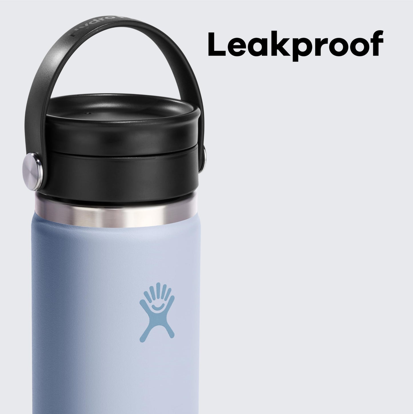 Hydro Flask Water Bottle - Insulated Stainless Steel - Wide Mouth Flex Sip Lid, Non Spill, Leakproof and Refillable in 16 Oz Agave