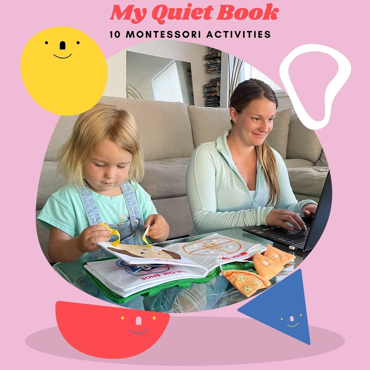BAVY My Quiet Book - Toddler Travel Car Plane Airplane - No Parts to Get Lost - Activity Montessori Board Book, Travel Toys for Toddlers 1-3, Gifts for 1 2 3 4 Year Old, Birthday Gifts Toys Age 2-4
