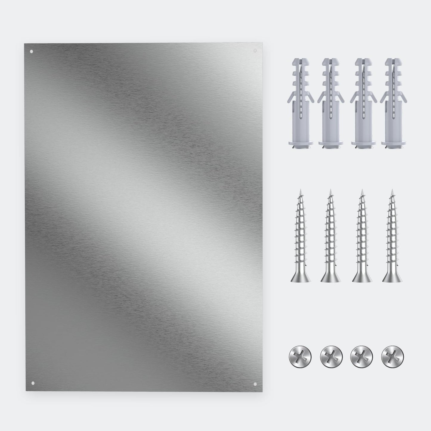 Ultra-Thin & Reversible Stainless Steel Stove Backsplash Panel, 24" x 30" Splatter Guard for Kitchen Wall & Range Hood | Easy Installation with Pre-Drilled Holes & Mounting Screws Included