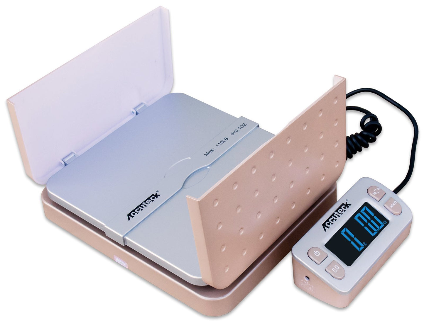 Accuteck ShipPro W-8580 110lbs x 0.1 oz Gold Digital Shipping Postal Scale, Limited Edition