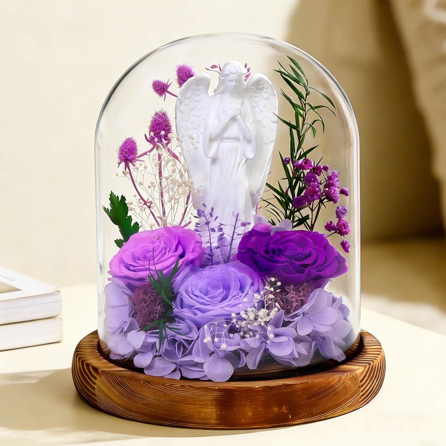 Harmolia Gifts for Mom Fresh Flowers for Delivery Forever Preserved Real Rose Christian Anniversary Mothers Day Birthday Gifts for 40 50 60th Women Grandma Wife Her Sister Best Friend