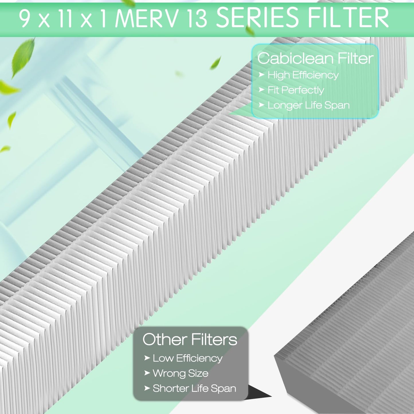 TYYFILTERSF Upgraded 9x11x1 MERV 13 Replacement Dehumidifier Filter,Compatible with Santa Fe Compact70, Ultra70, Element, Compact2, UA 65H dehumidifier Models,9x11x1 dehumidifier Filter,4 Pack