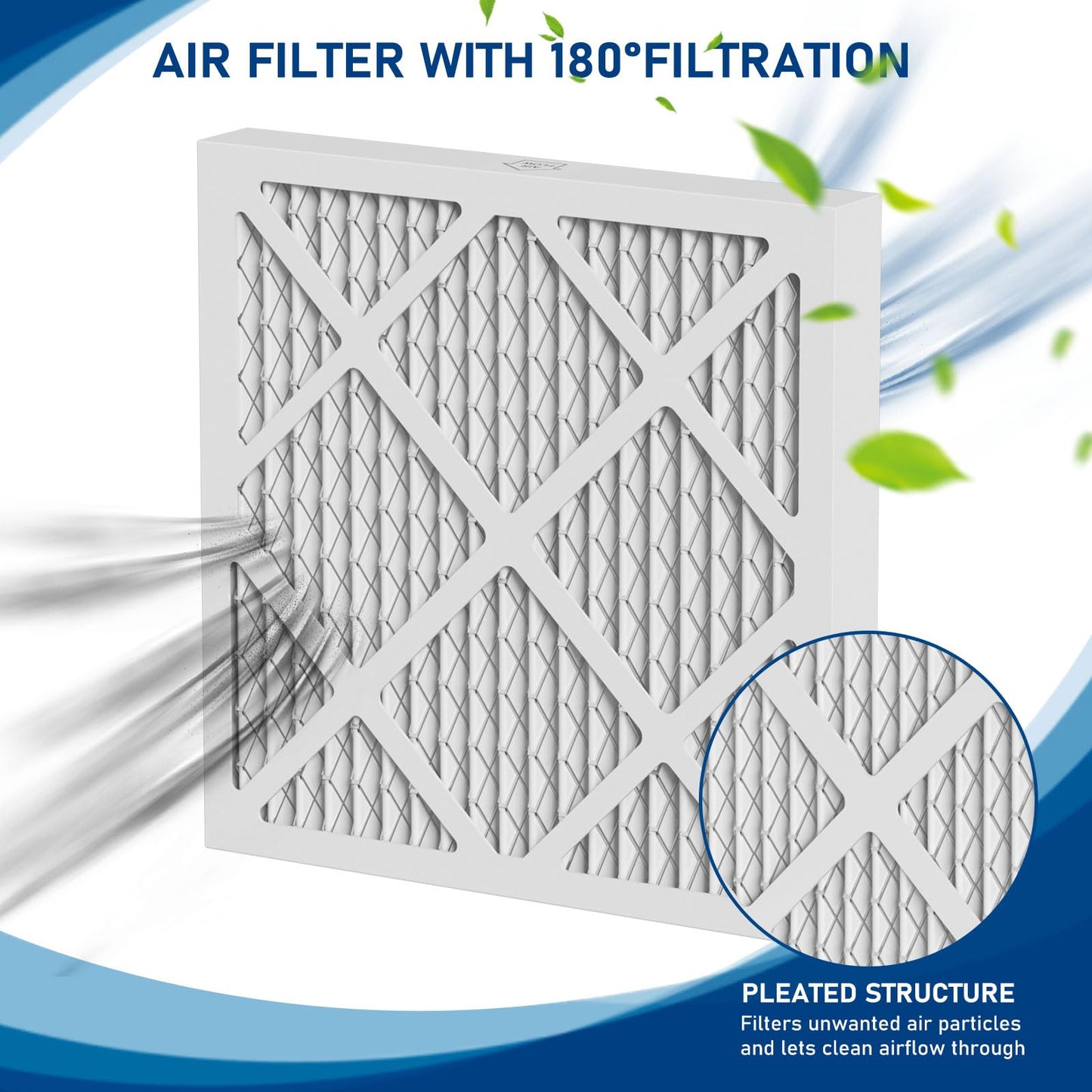 HEPA 550 Air Pre-Filter Replacement Set MERV-13 Compatible with Mounto AF500, Drieaz HEPA 500, BlueDri AS550 Air Scrubber, 16"L x 16"W x 0.75"H, 5 Pack