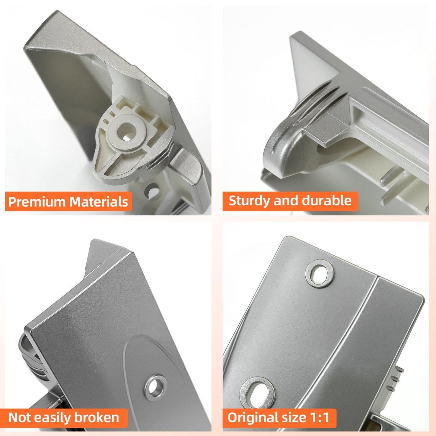 RF266AEPN RF267AERS Refrigerator Freezer Door Cap-Handle Left & Right Side Fits for Samsung RF268ABRS RFG237AARS RFG238AARS RFG297AARS RFG297ABRS RF263AERS RF266AERS RF267AEPN RF268ABPN RF26XAEPN